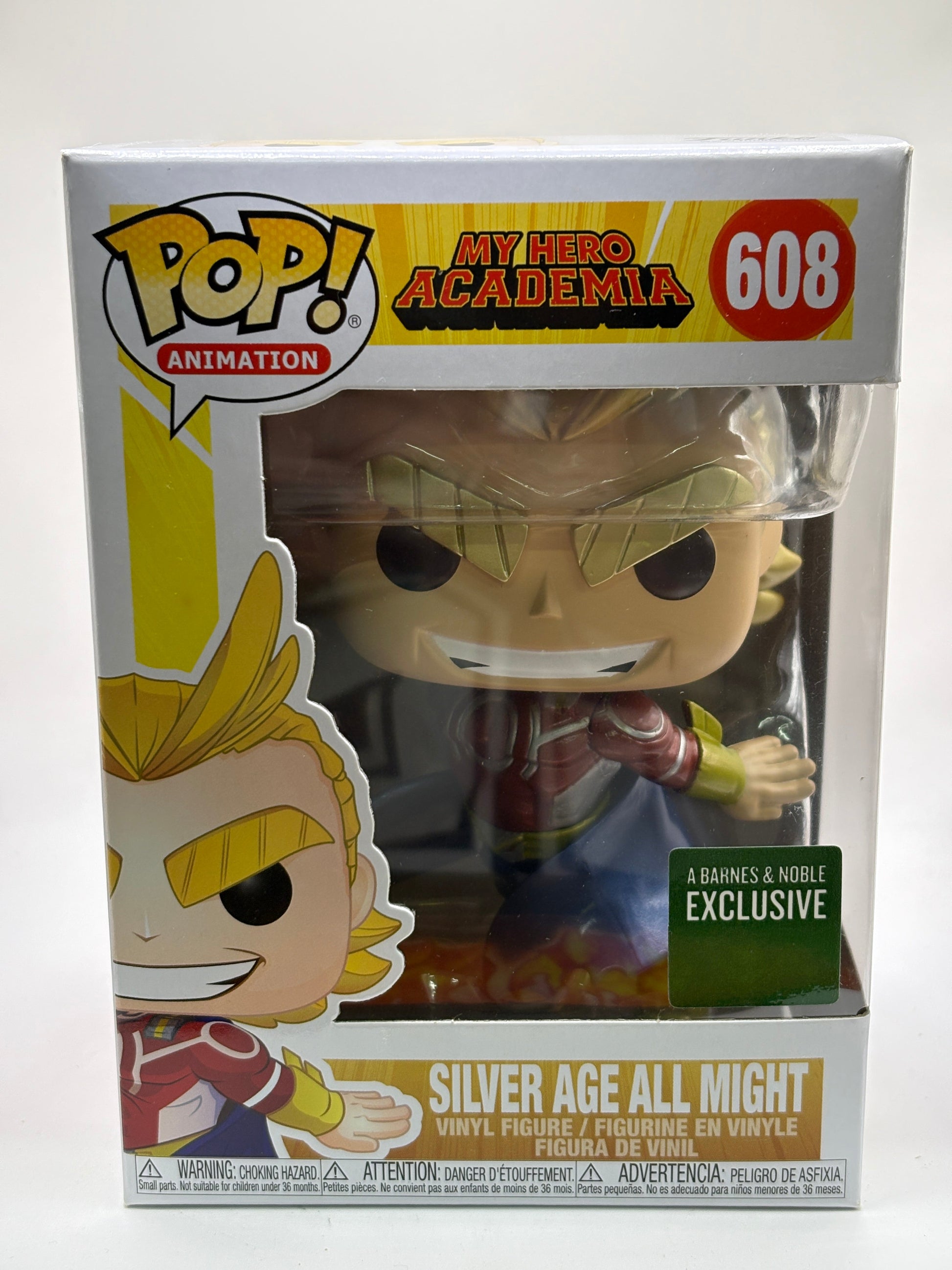 Funko POP! Animation My Hero Academia #608 Silver Age All Might Exclusive FRENLY BRICKS - Open 7 Days