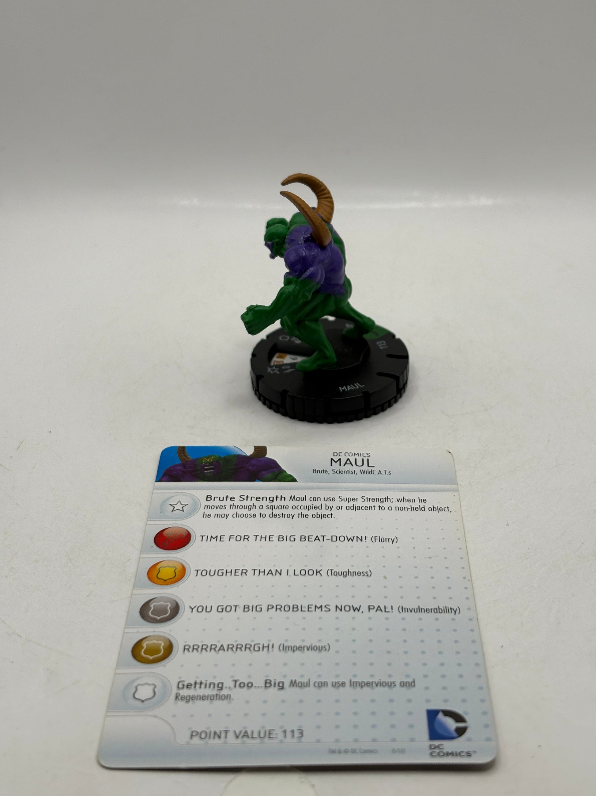 HeroClix DC Comics Maul #024 Loose Figure with Card FRENLY BRICKS - Open 7 Days