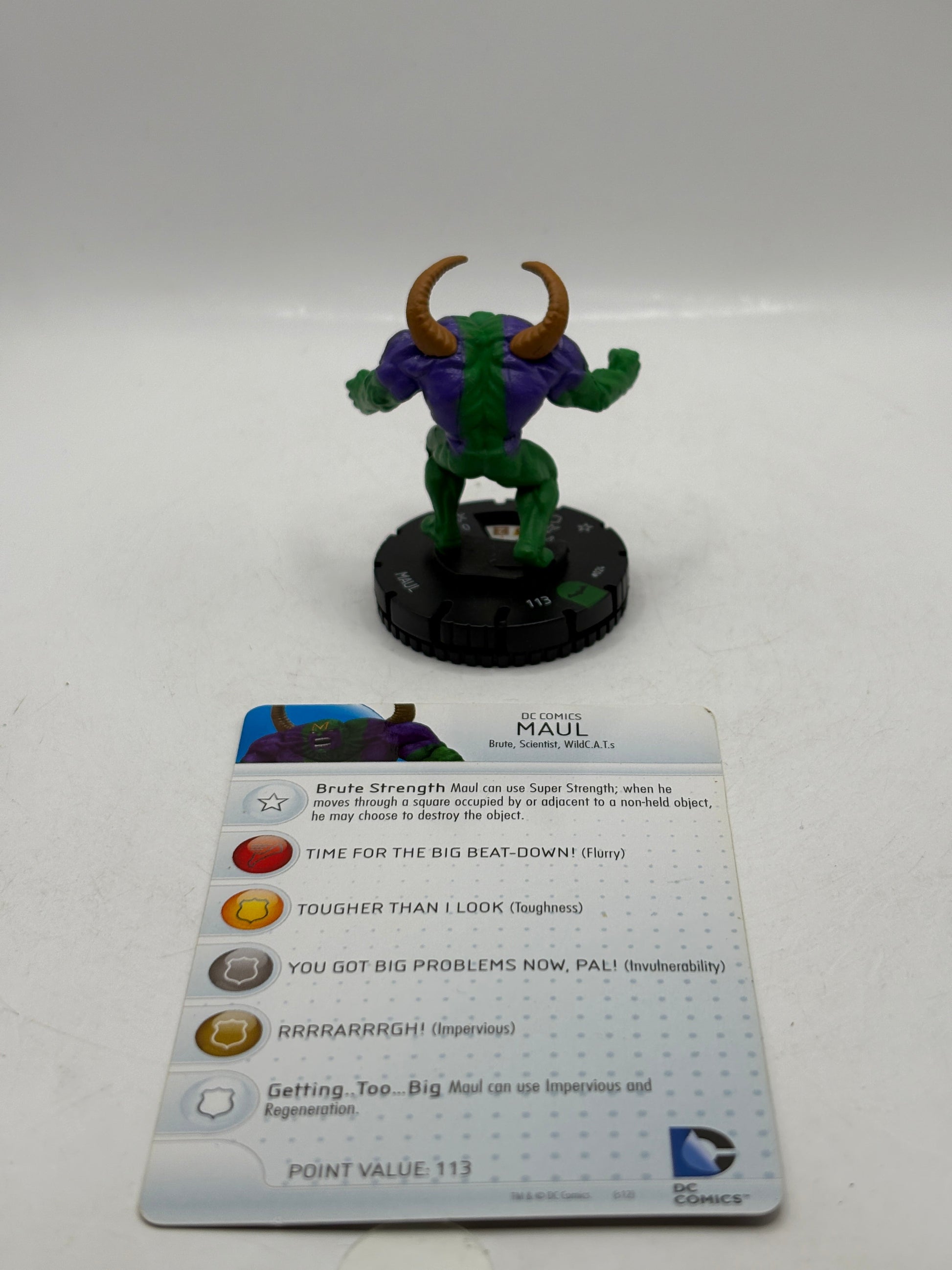 HeroClix DC Comics Maul #024 Loose Figure with Card FRENLY BRICKS - Open 7 Days