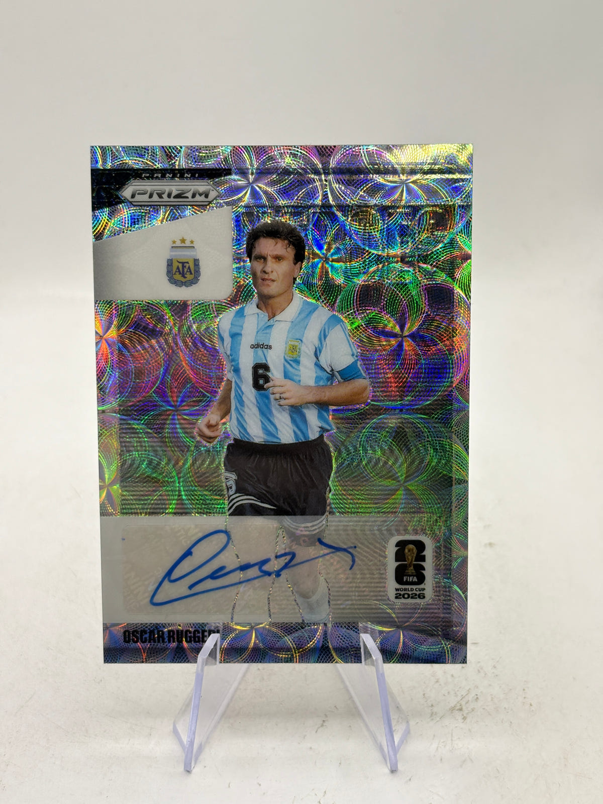 2026 Panini Prizm Fifa World Cup - #NH-OR Oscar Ruggeri Scope Auto image 1