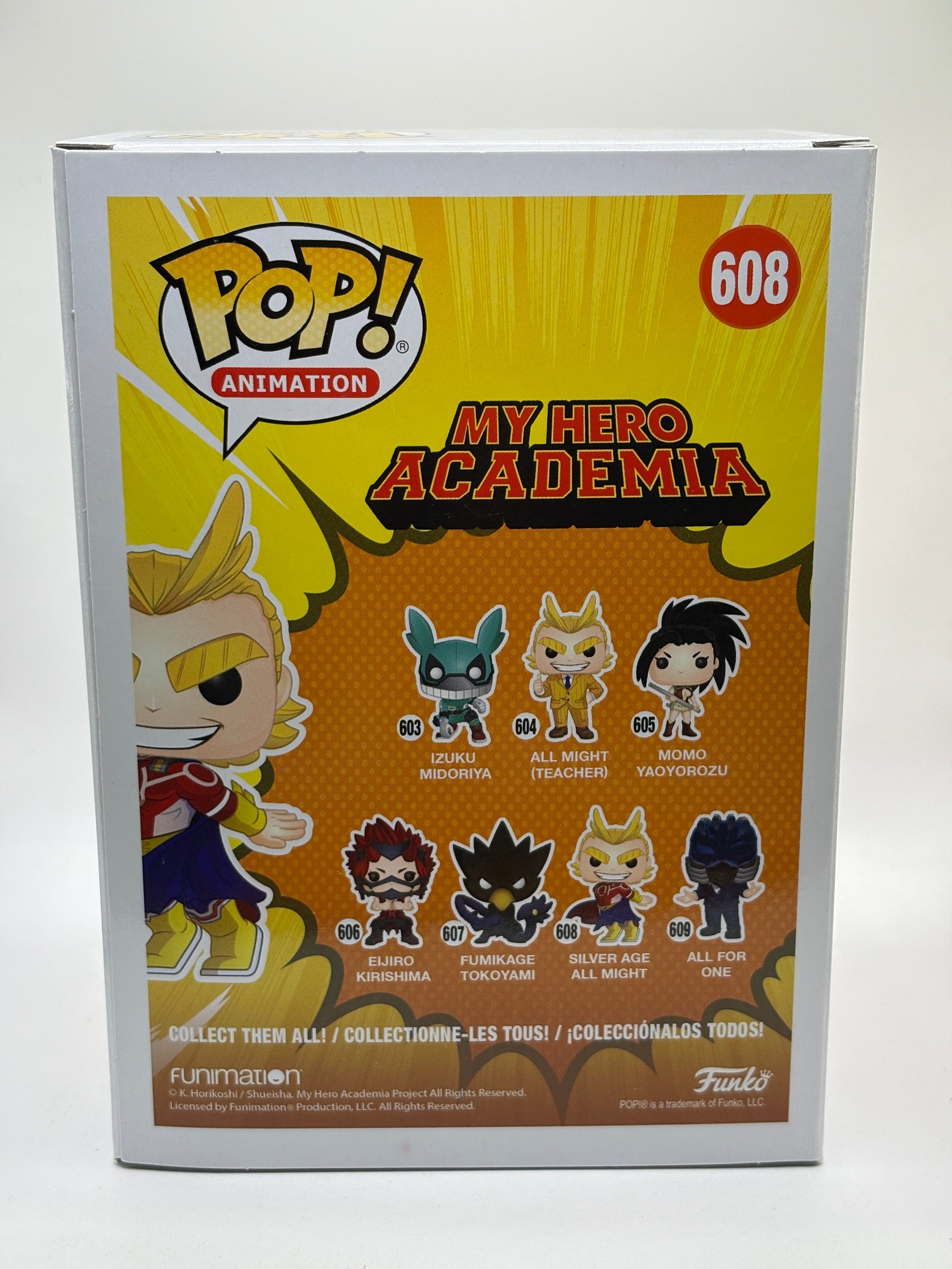 Funko POP! Animation My Hero Academia #608 Silver Age All Might Exclusive FRENLY BRICKS - Open 7 Days