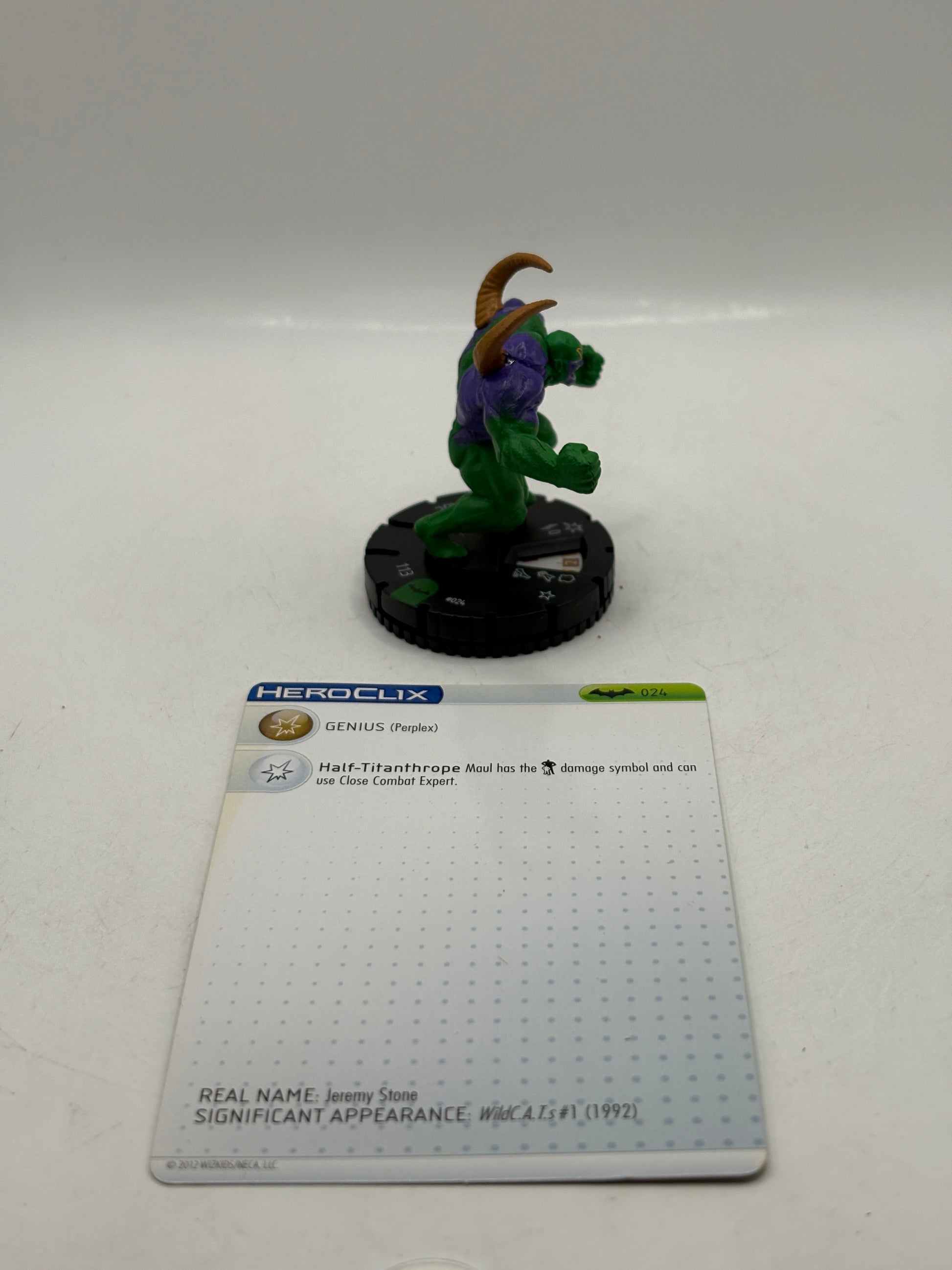 HeroClix DC Comics Maul #024 Loose Figure with Card FRENLY BRICKS - Open 7 Days