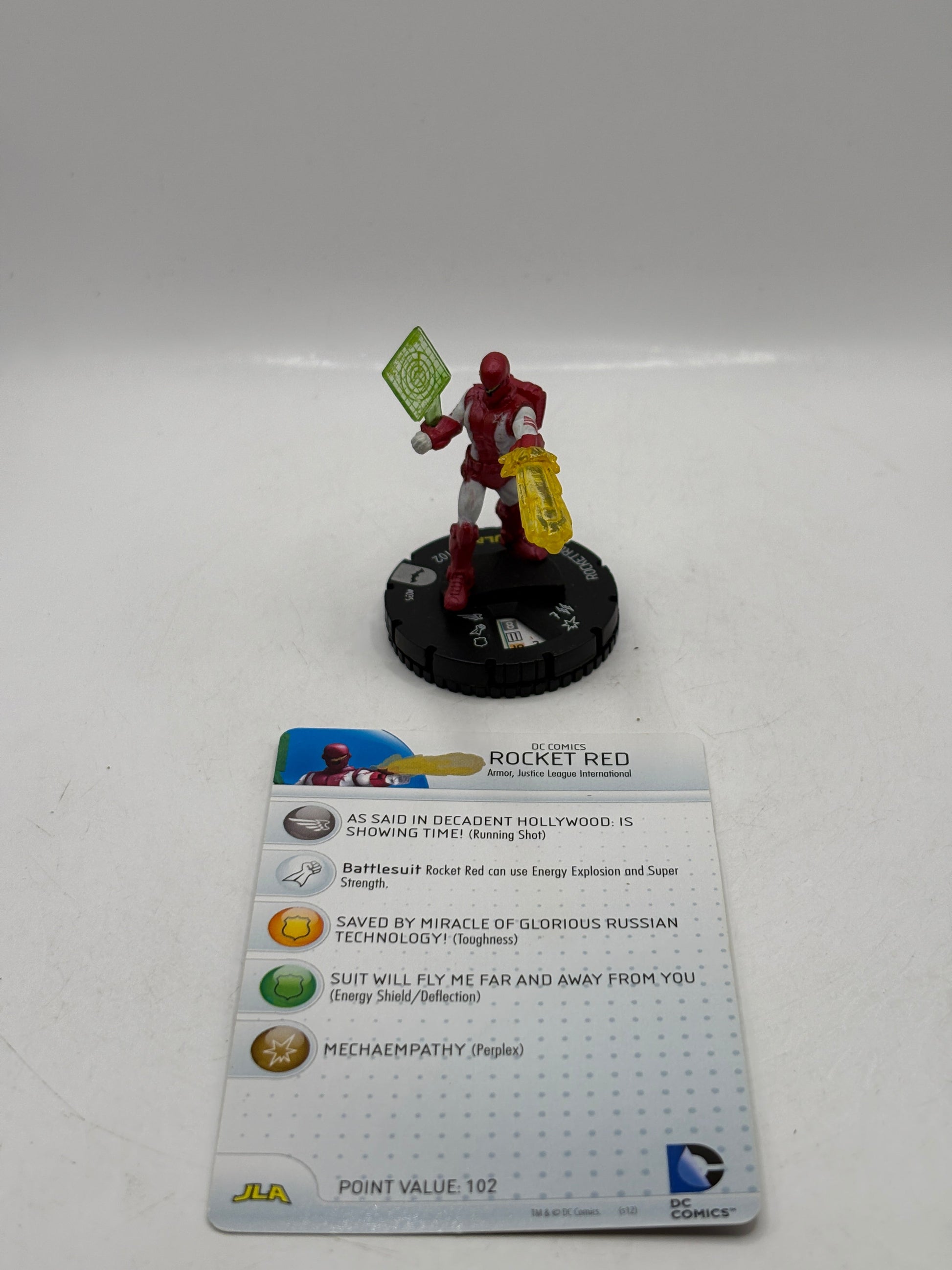 HeroClix DC Comics - Rocket Red #035 Loose Figure with Card FRENLY BRICKS - Open 7 Days