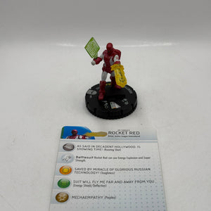 HeroClix DC Comics - Rocket Red #035 Loose Figure with Card FRENLY BRICKS - Open 7 Days