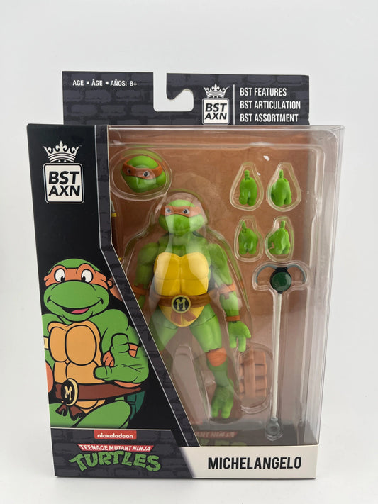BST AXN Nickelodeon Teenage Mutant Ninja Turtles Michelangelo 5” Action Figure FRENLY BRICKS - Open 7 Days