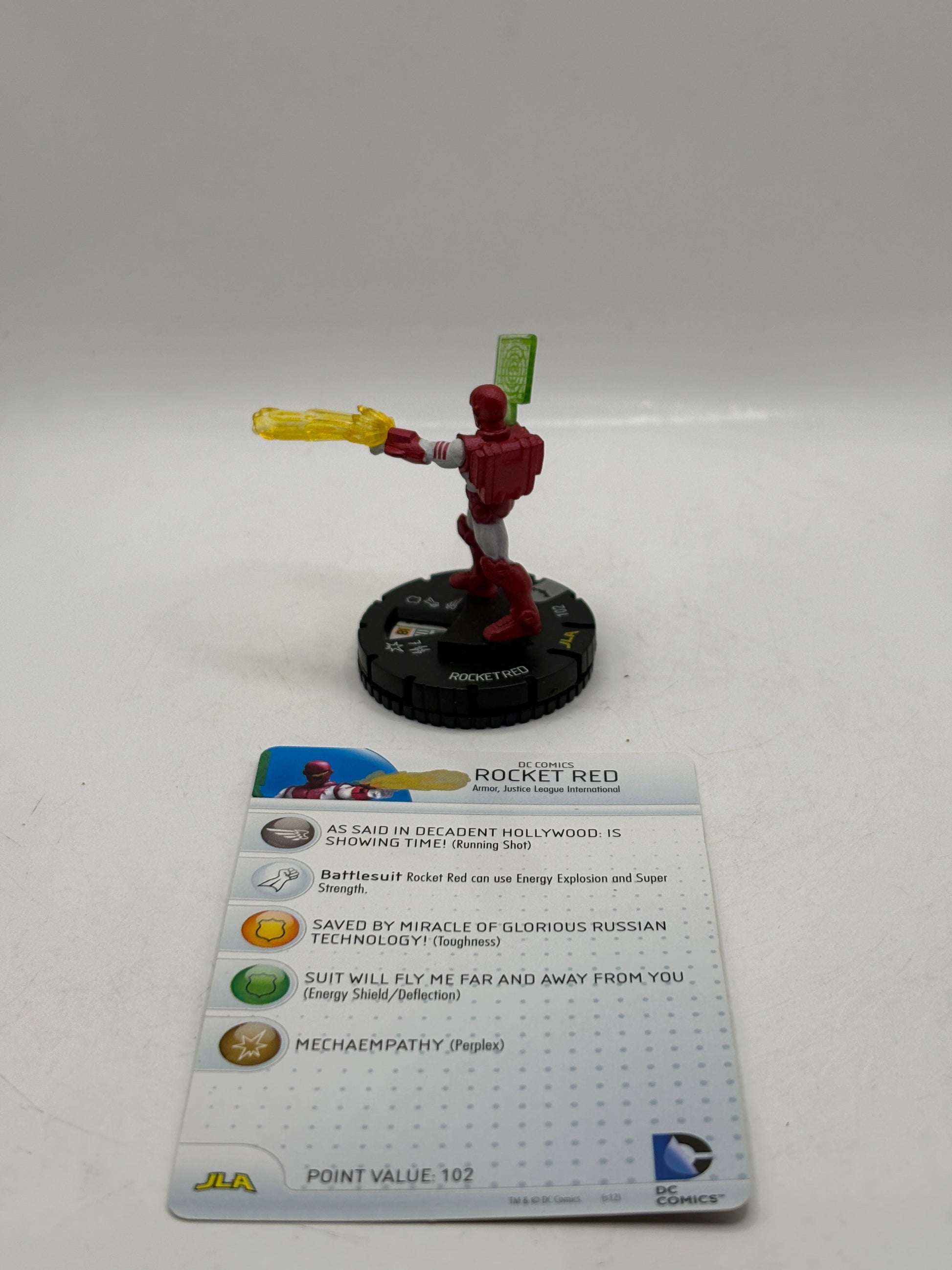 HeroClix DC Comics - Rocket Red #035 Loose Figure with Card FRENLY BRICKS - Open 7 Days