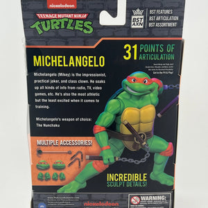BST AXN Nickelodeon Teenage Mutant Ninja Turtles Michelangelo 5” Action Figure FRENLY BRICKS - Open 7 Days