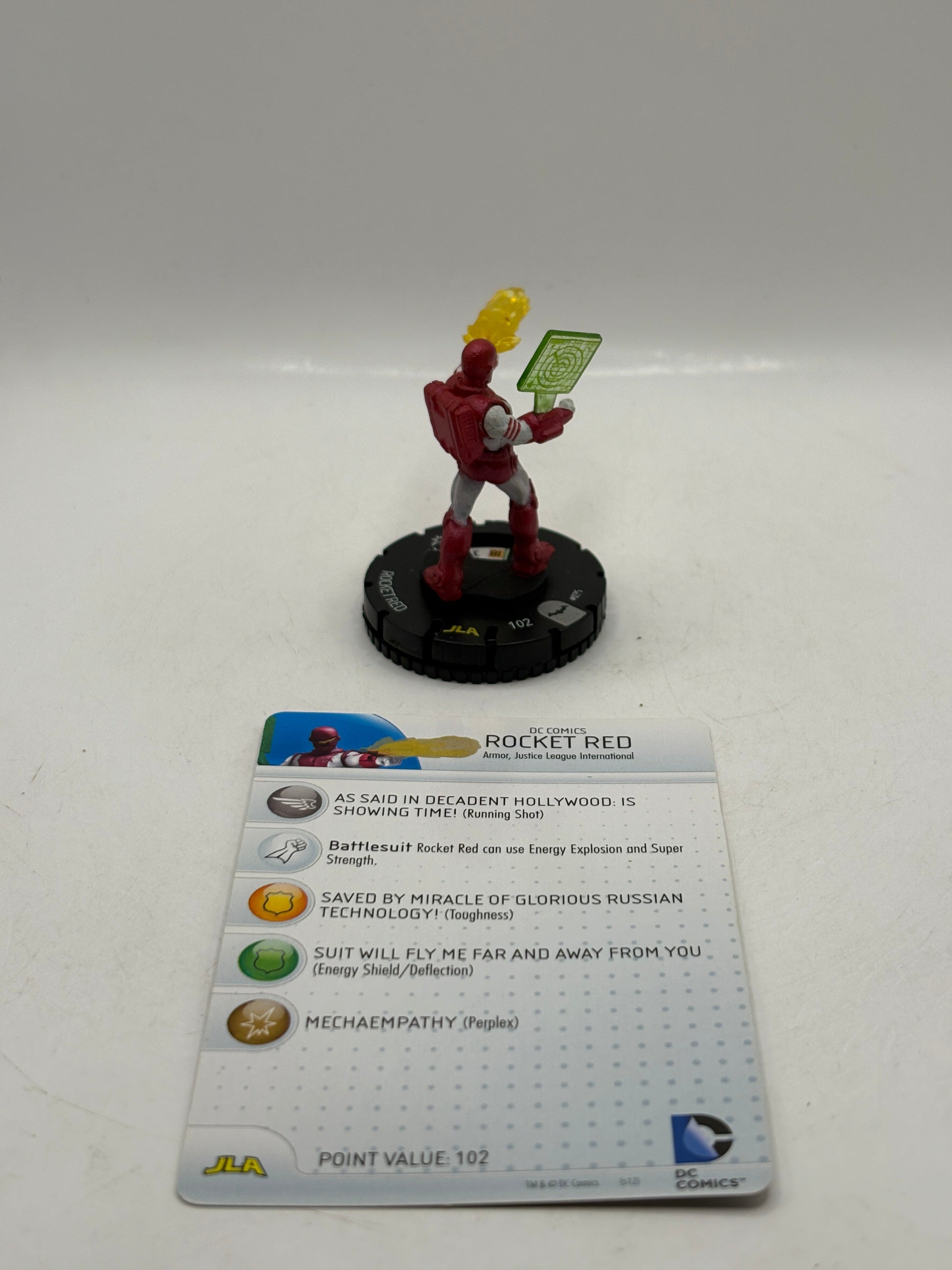 HeroClix DC Comics - Rocket Red #035 Loose Figure with Card FRENLY BRICKS - Open 7 Days