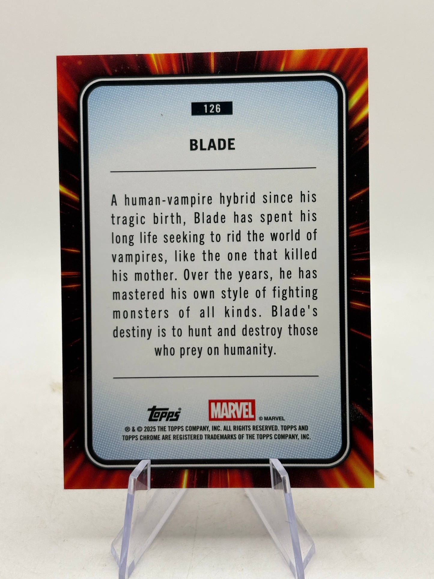 2025 Topps Chrome Marvel Blue and Red Spider Web Refractors #126 Blade /62 FRENLY BRICKS - Open 7 Days