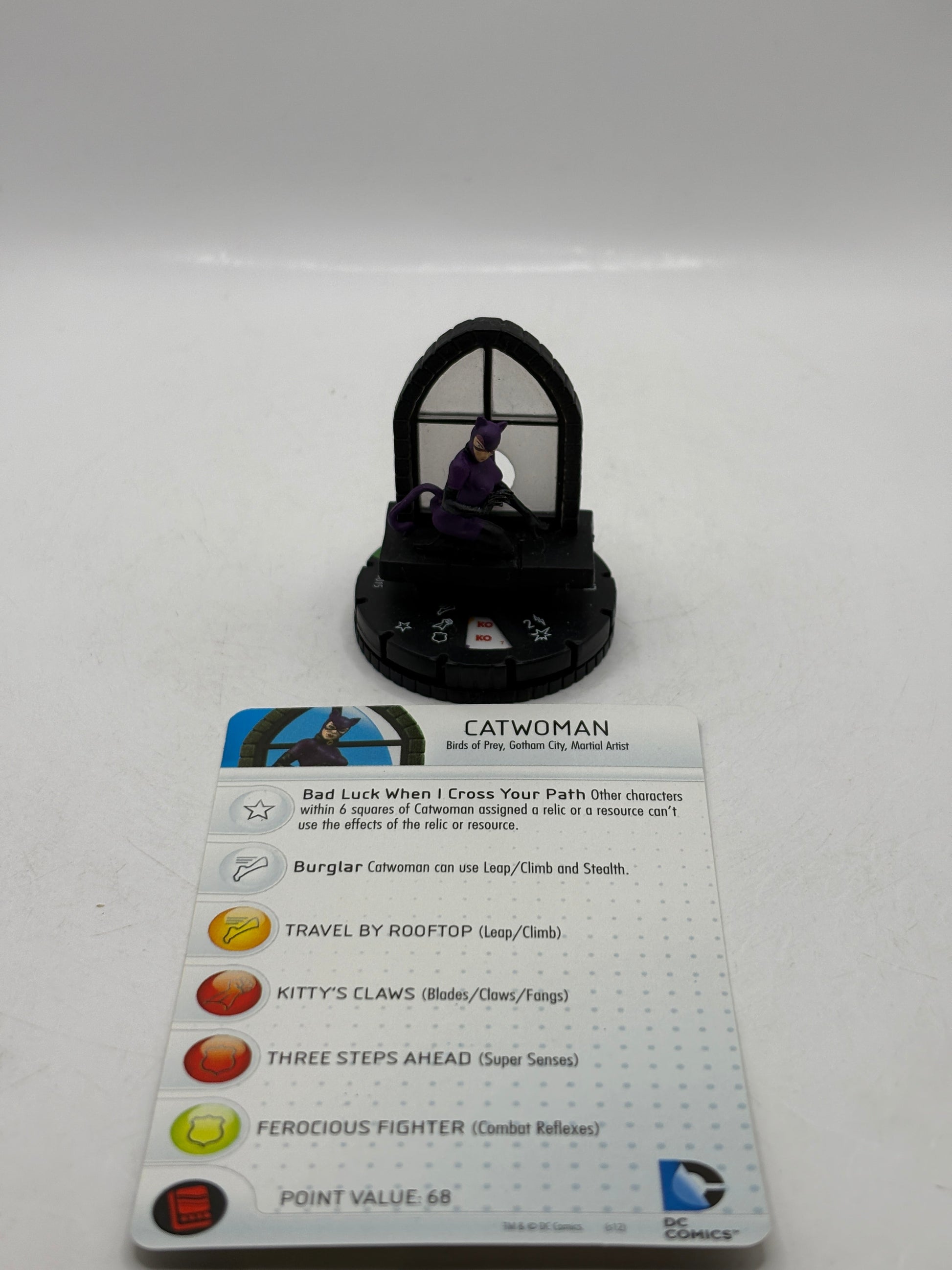 HeroClix DC Comics 10th Anniversary- Catwoman #015 Loose Figure with Card FRENLY BRICKS - Open 7 Days