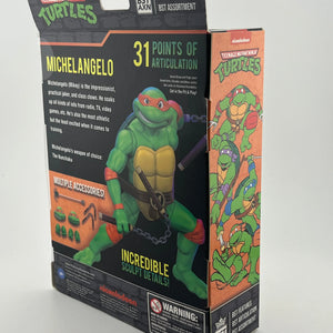 BST AXN Nickelodeon Teenage Mutant Ninja Turtles Michelangelo 5” Action Figure FRENLY BRICKS - Open 7 Days