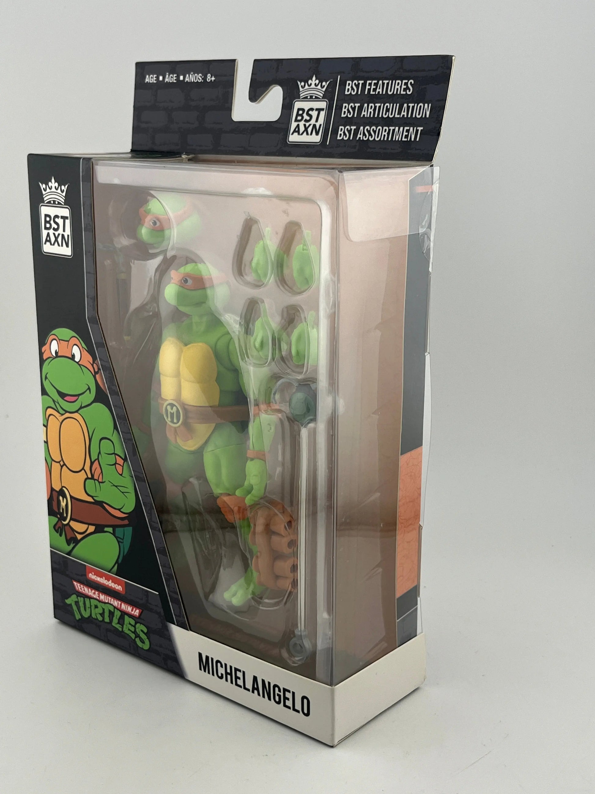 BST AXN Nickelodeon Teenage Mutant Ninja Turtles Michelangelo 5” Action Figure FRENLY BRICKS - Open 7 Days