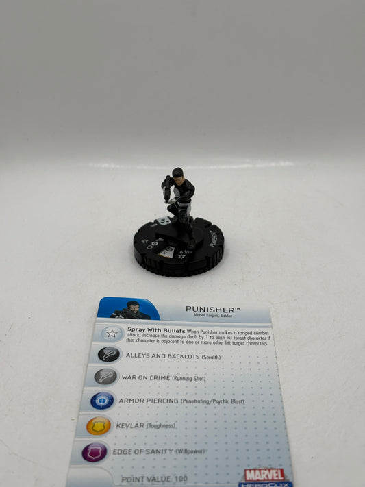 HeroClix Marvel - Punisher #205 Loose Figure with Card FRENLY BRICKS - Open 7 Days