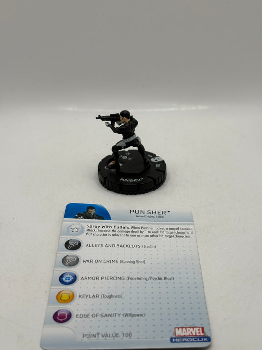 HeroClix Marvel - Punisher #205 Loose Figure with Card FRENLY BRICKS - Open 7 Days