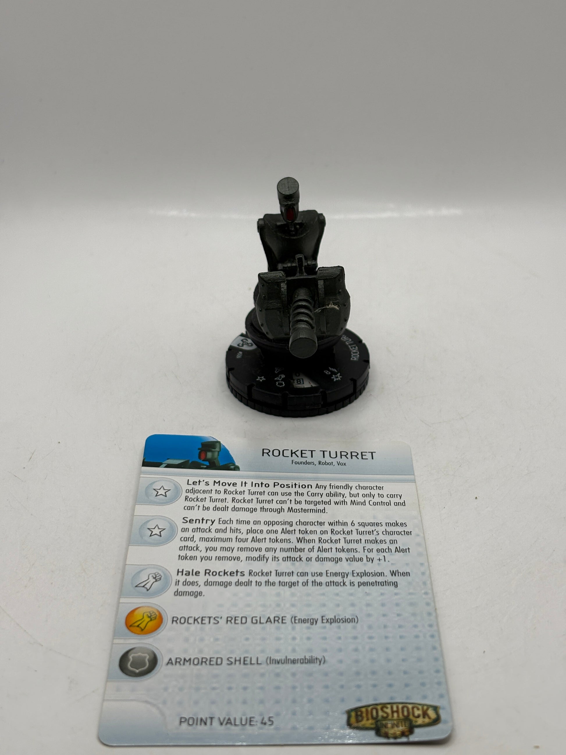HeroClix Bioshock Infinite - Rocket Turret #006 Loose Figure with Card FRENLY BRICKS - Open 7 Days