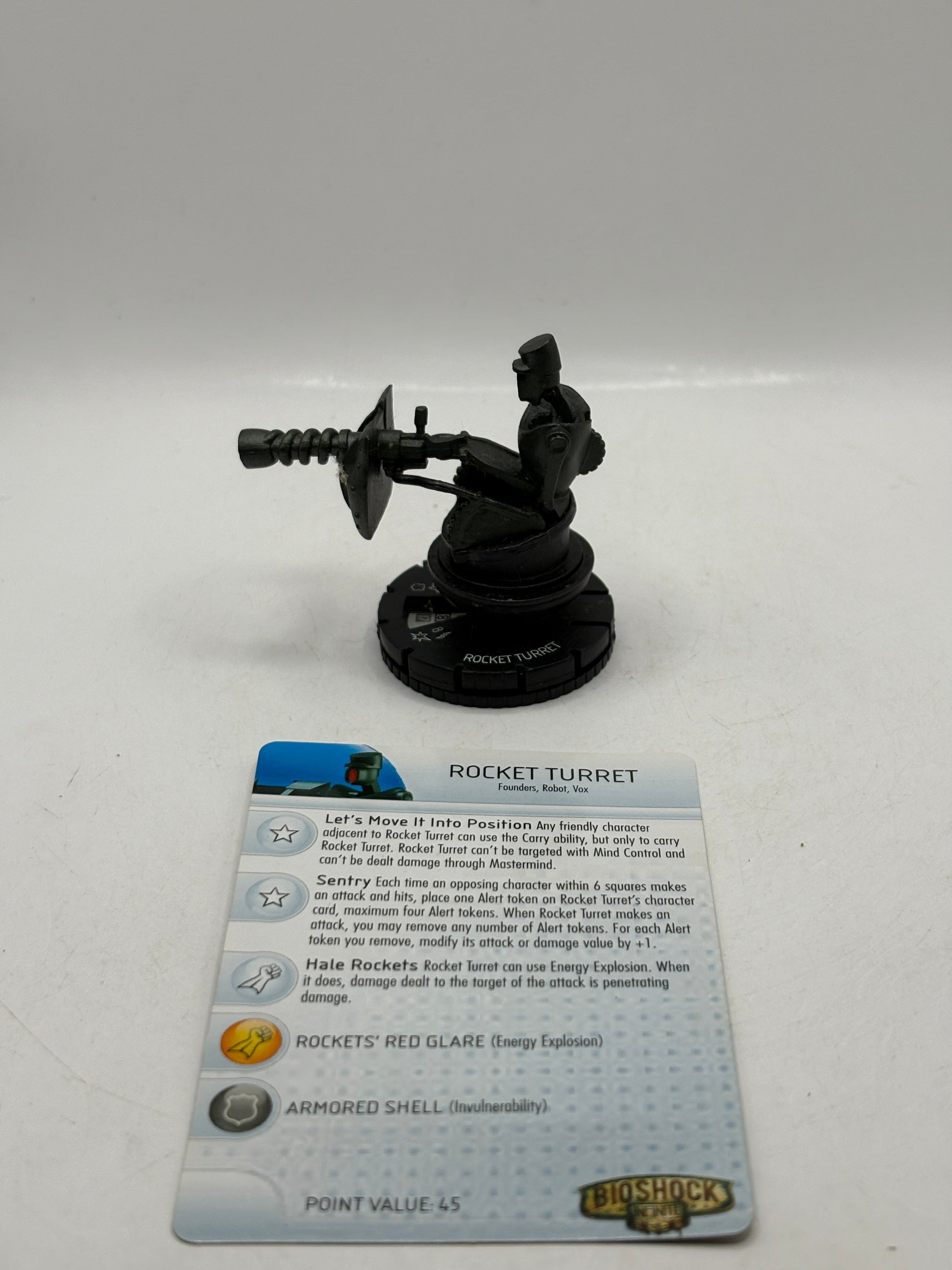 HeroClix Bioshock Infinite - Rocket Turret #006 Loose Figure with Card FRENLY BRICKS - Open 7 Days