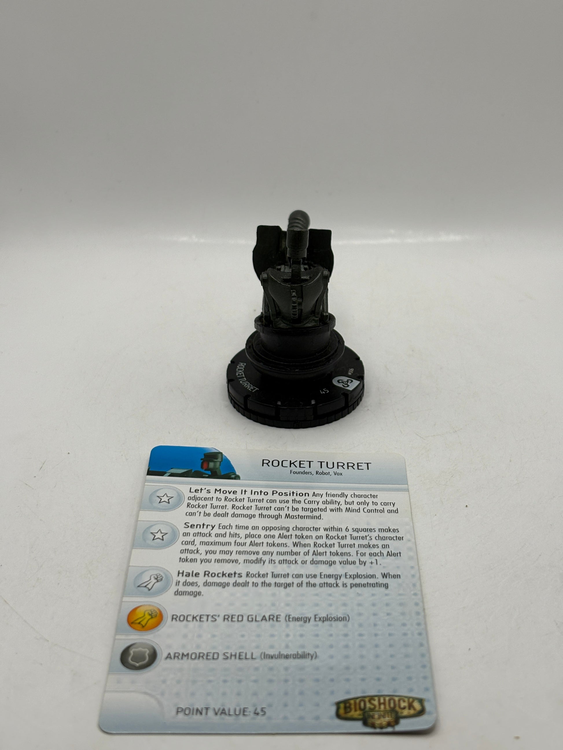 HeroClix Bioshock Infinite - Rocket Turret #006 Loose Figure with Card FRENLY BRICKS - Open 7 Days