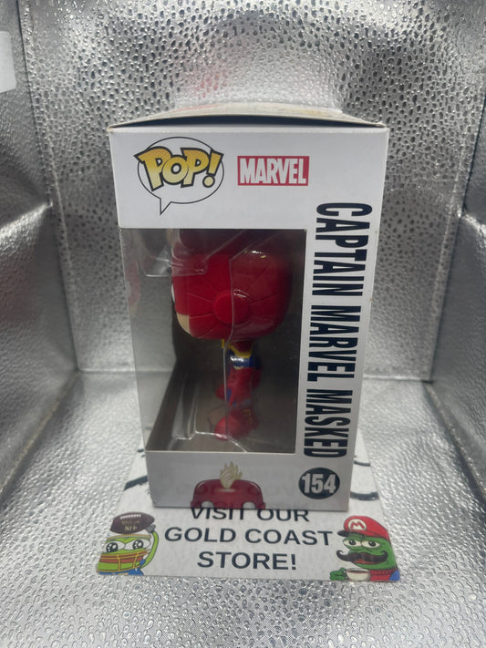 Funko POP! Marvel #154 Captain Marvel Masked FRENLY BRICKS - Open 7 Days