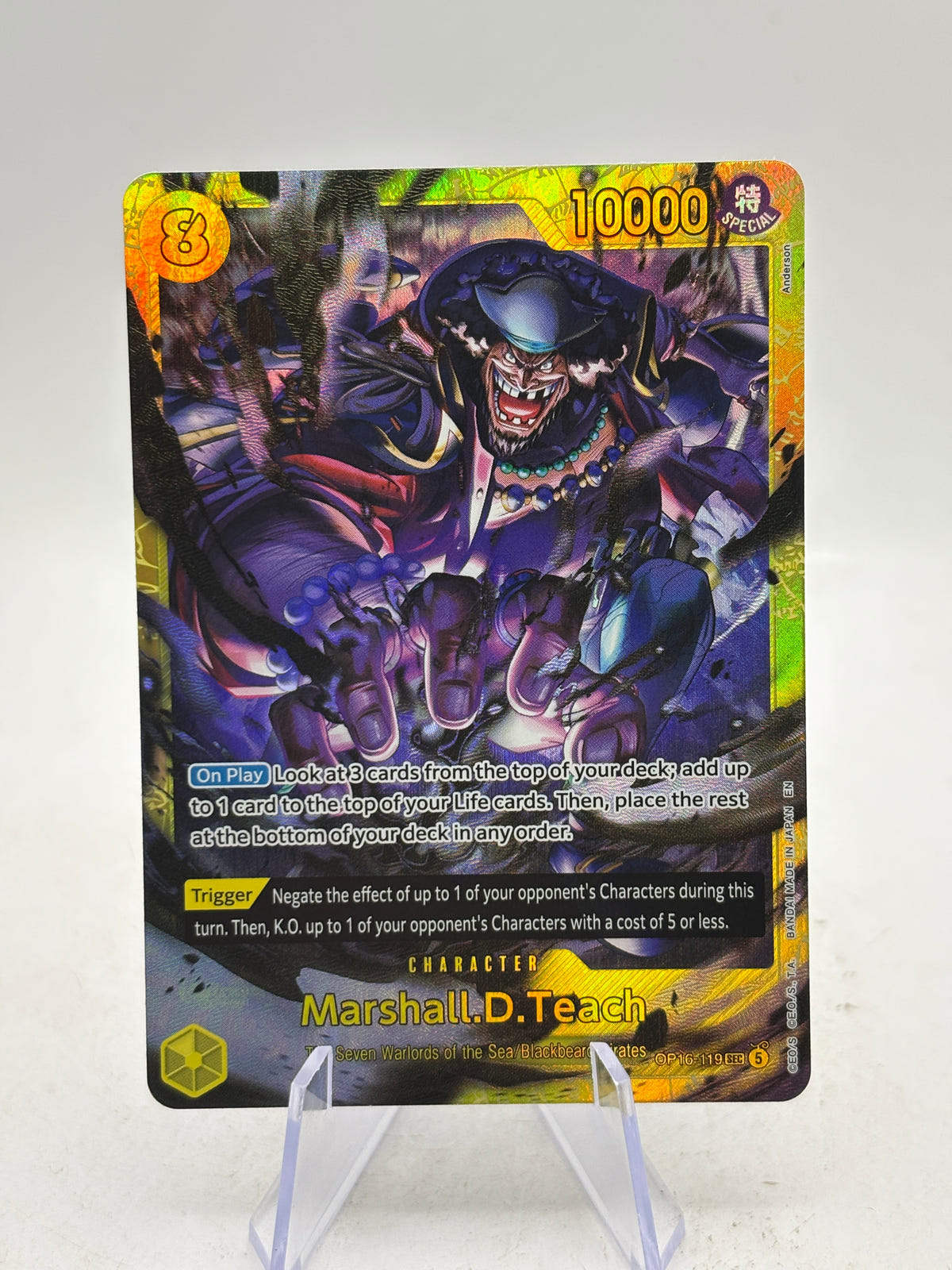 One Piece TCG OP16 - Marshall D Teach OP16-119 SEC NM image 1