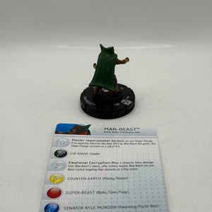HeroClix Marvel - Man-Beast #034 Loose Figure with Card FRENLY BRICKS - Open 7 Days