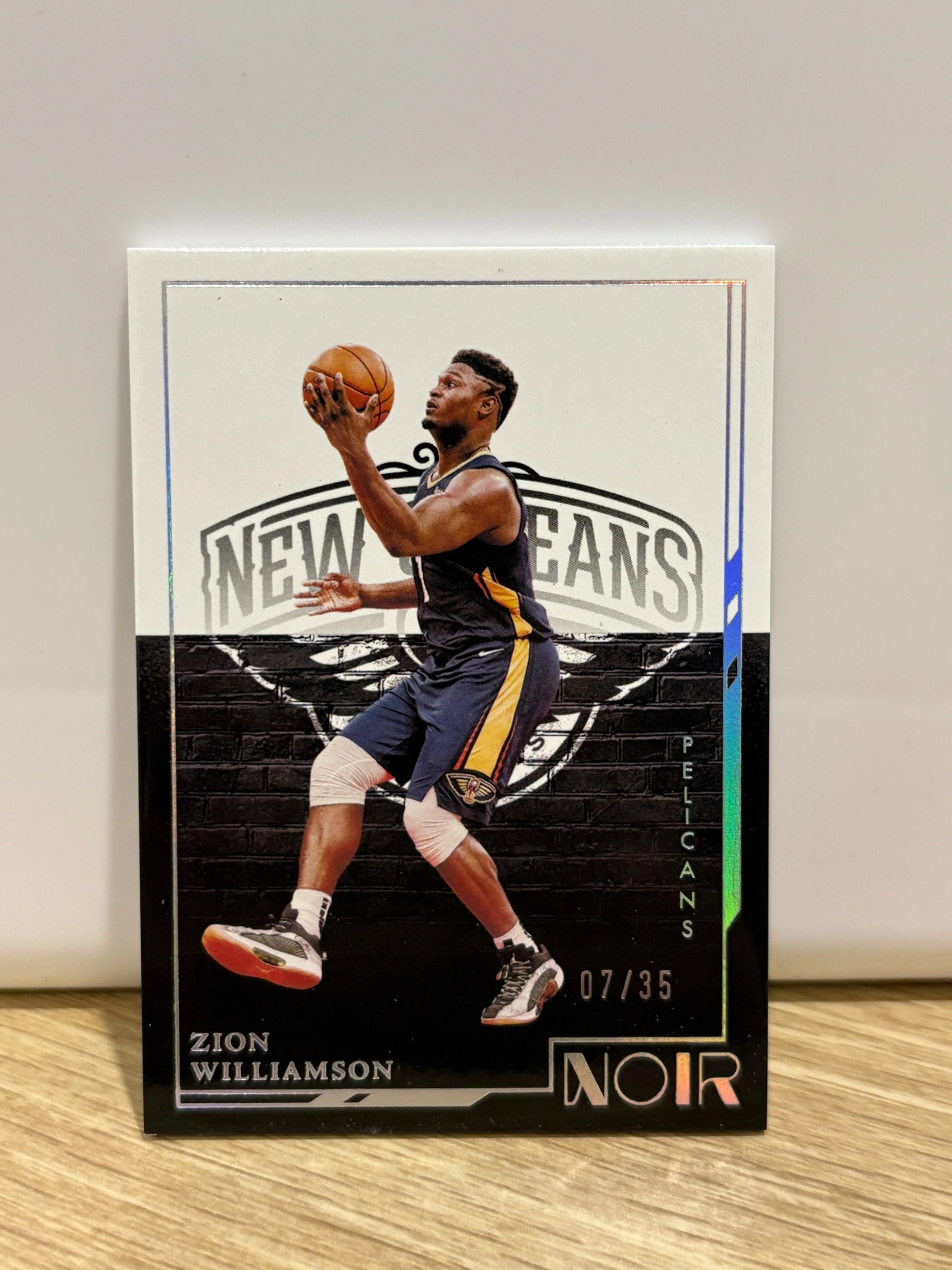 2021-22 Panini Noir Icon Edition Holo Silver /35 Zion Williamson #136 FRENLY BRICKS - Open 7 Days