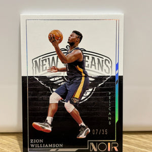 2021-22 Panini Noir Icon Edition Holo Silver /35 Zion Williamson #136 FRENLY BRICKS - Open 7 Days