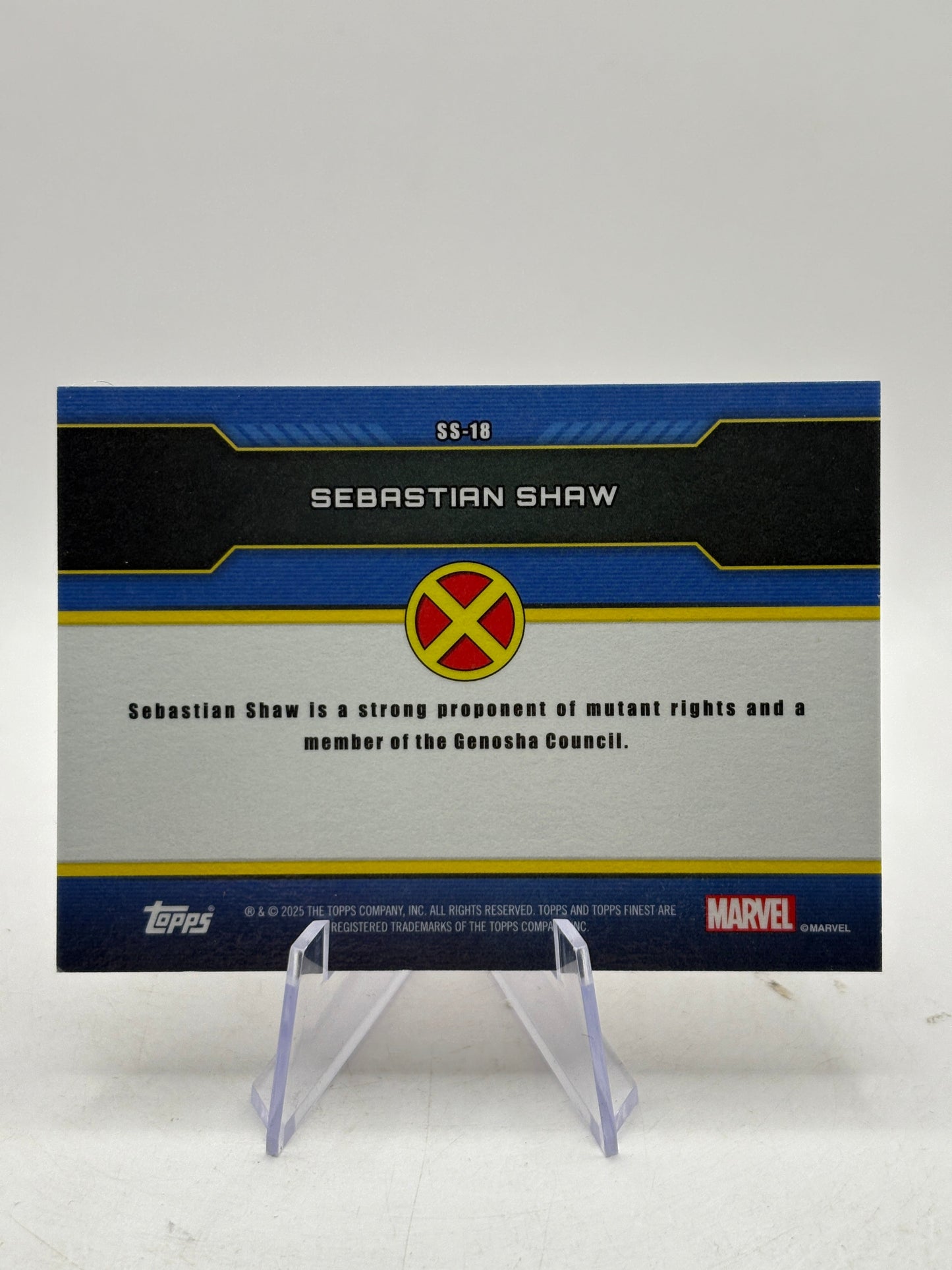 Topps 2025 Finest X-Men '97 Sentinels Scan Sebastian Shaw Silver Refractor #SS-18 FRENLY BRICKS - Open 7 Days