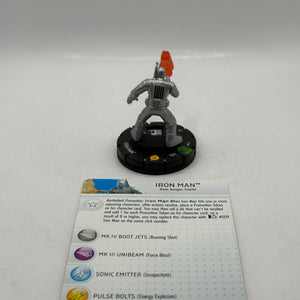 HeroClix Marvel 10th Anniversary- Iron Man #012 Loose Figure with Card FRENLY BRICKS - Open 7 Days