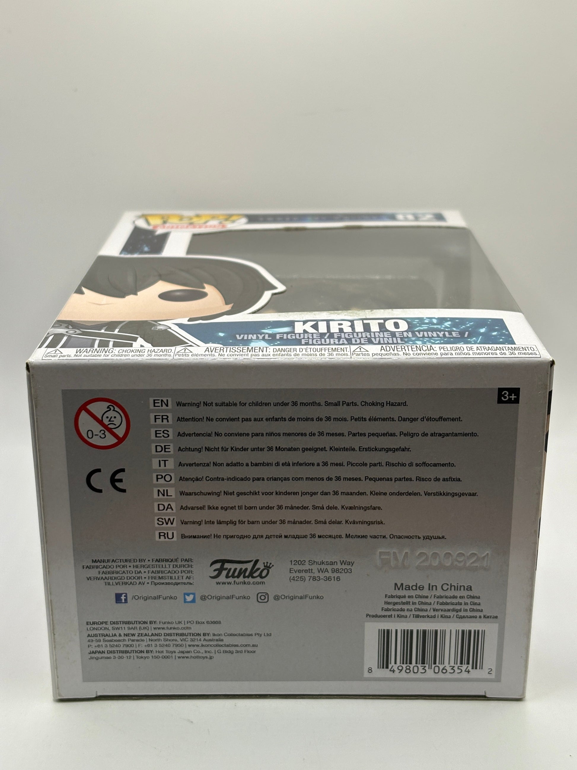 Funko POP! Animation Sword Art Online #82 Kirito Vinyl Figure FRENLY BRICKS - Open 7 Days