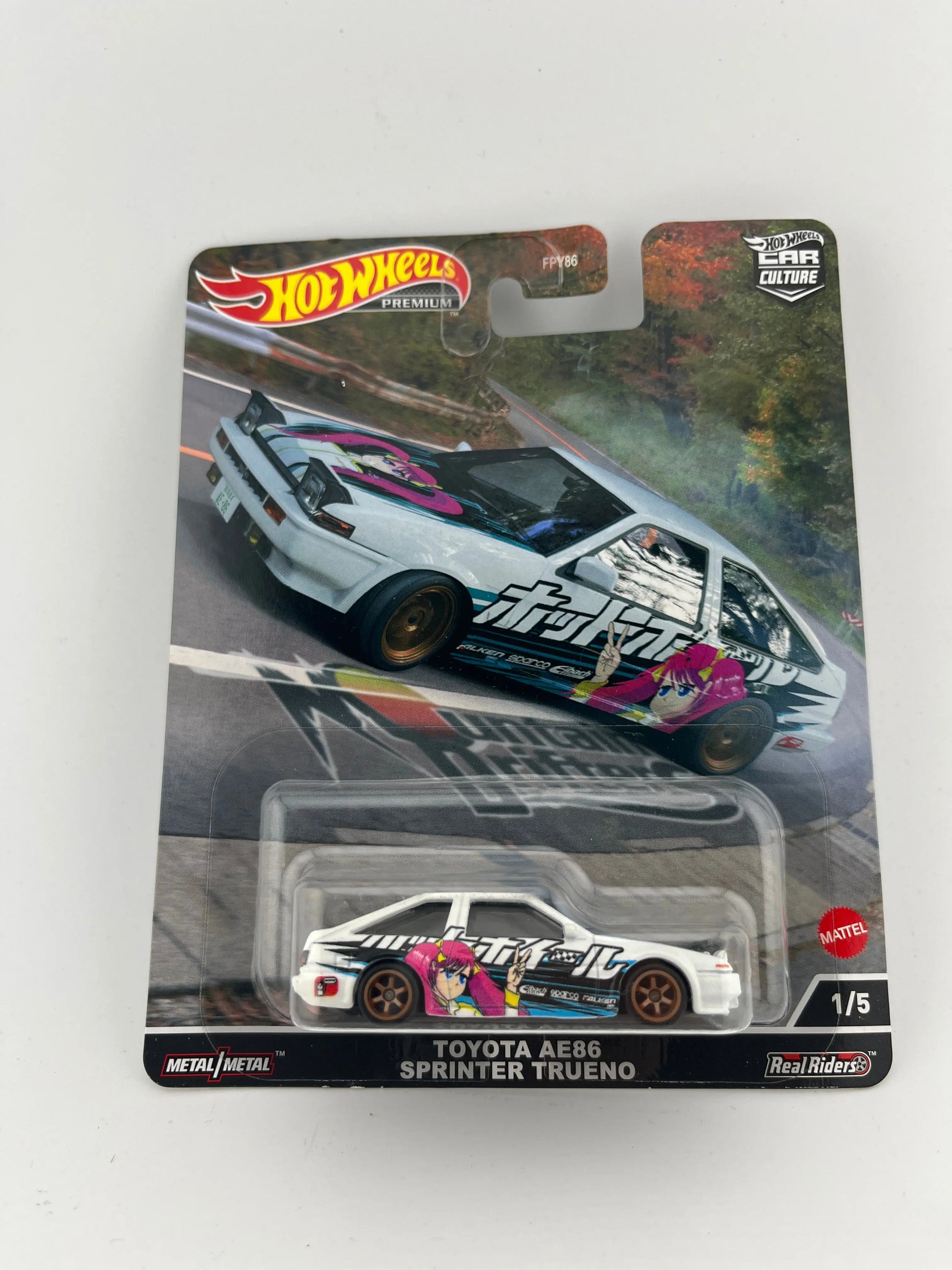 Hot Wheels 2022 Car Culture Mountain Drifters Toyota Toyota AE86 Sprinter Trueno FRENLY BRICKS - Open 7 Days
