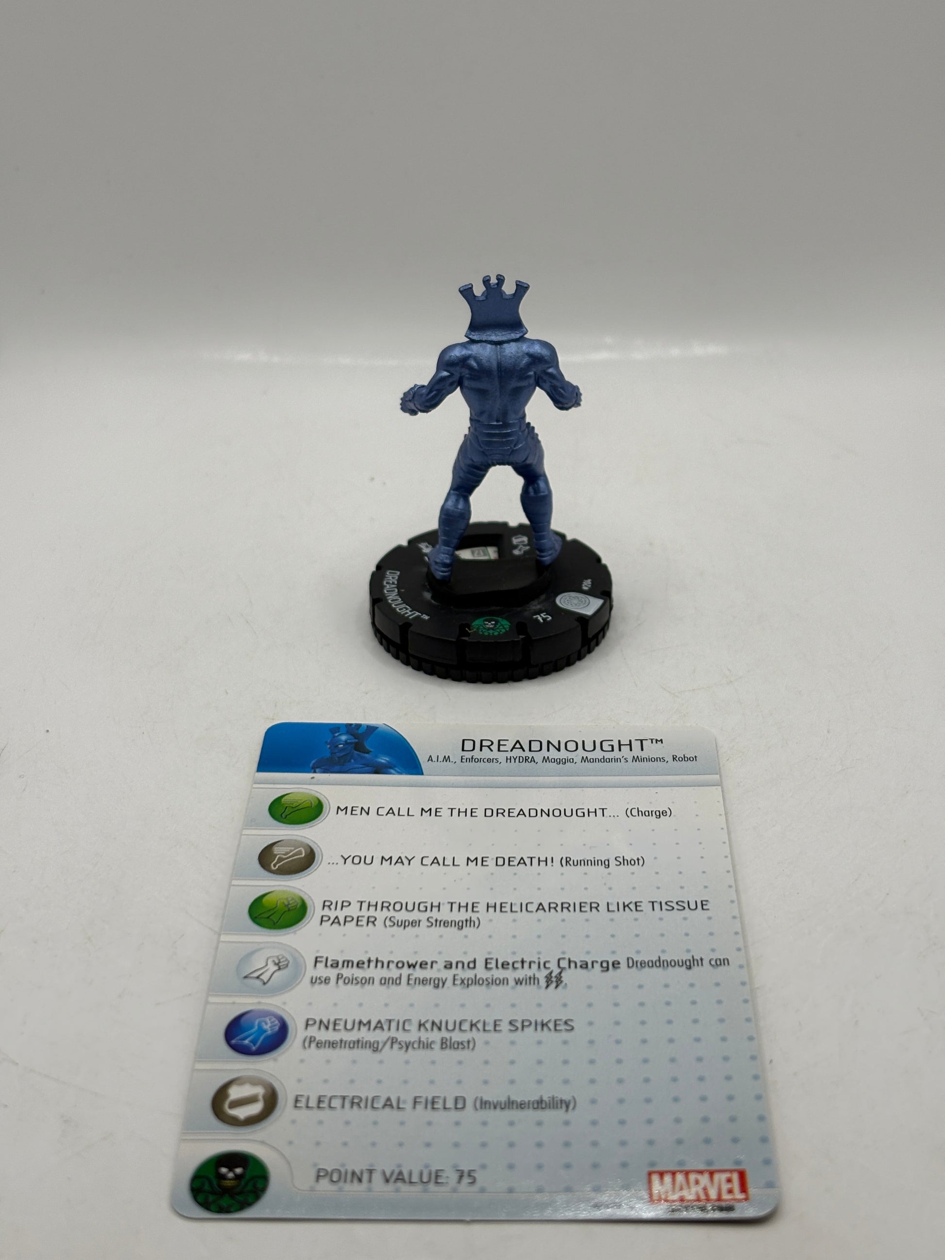 HeroClix Marvel - Dreadnought #204 Loose Figure with Card FRENLY BRICKS - Open 7 Days