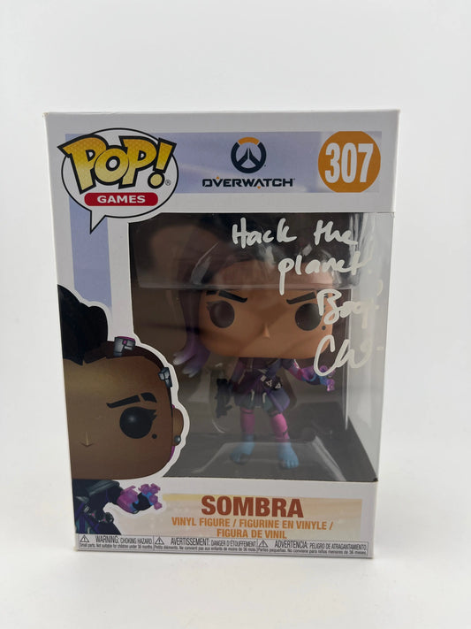 Funko POP! Games Overwatch Sombra #307 Signed Autograph Carolina Ravassa NO COA FRENLY BRICKS - Open 7 Days