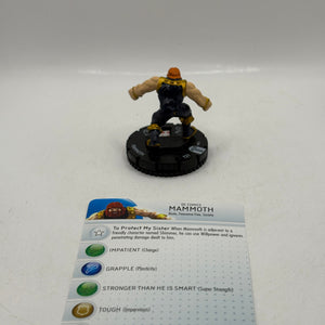 HeroClix DC Comics Mammoth #011 Loose Figure With Card FRENLY BRICKS - Open 7 Days