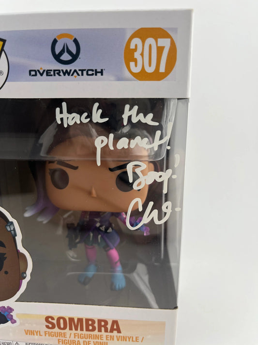 Funko POP! Games Overwatch Sombra #307 Signed Autograph Carolina Ravassa NO COA FRENLY BRICKS - Open 7 Days