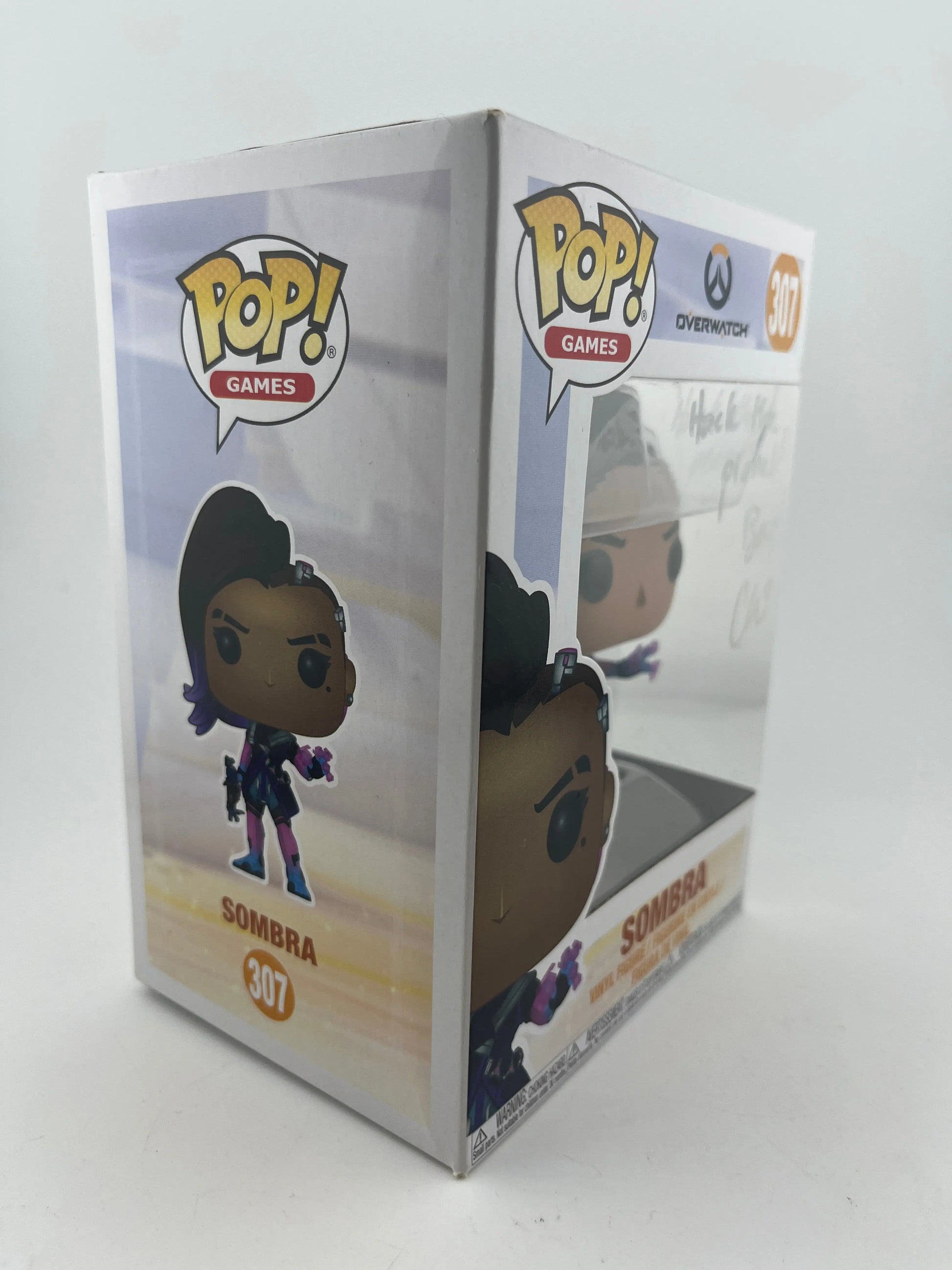 Funko POP! Games Overwatch Sombra #307 Signed Autograph Carolina Ravassa NO COA FRENLY BRICKS - Open 7 Days