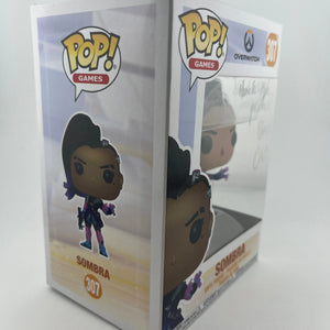 Funko POP! Games Overwatch Sombra #307 Signed Autograph Carolina Ravassa NO COA FRENLY BRICKS - Open 7 Days