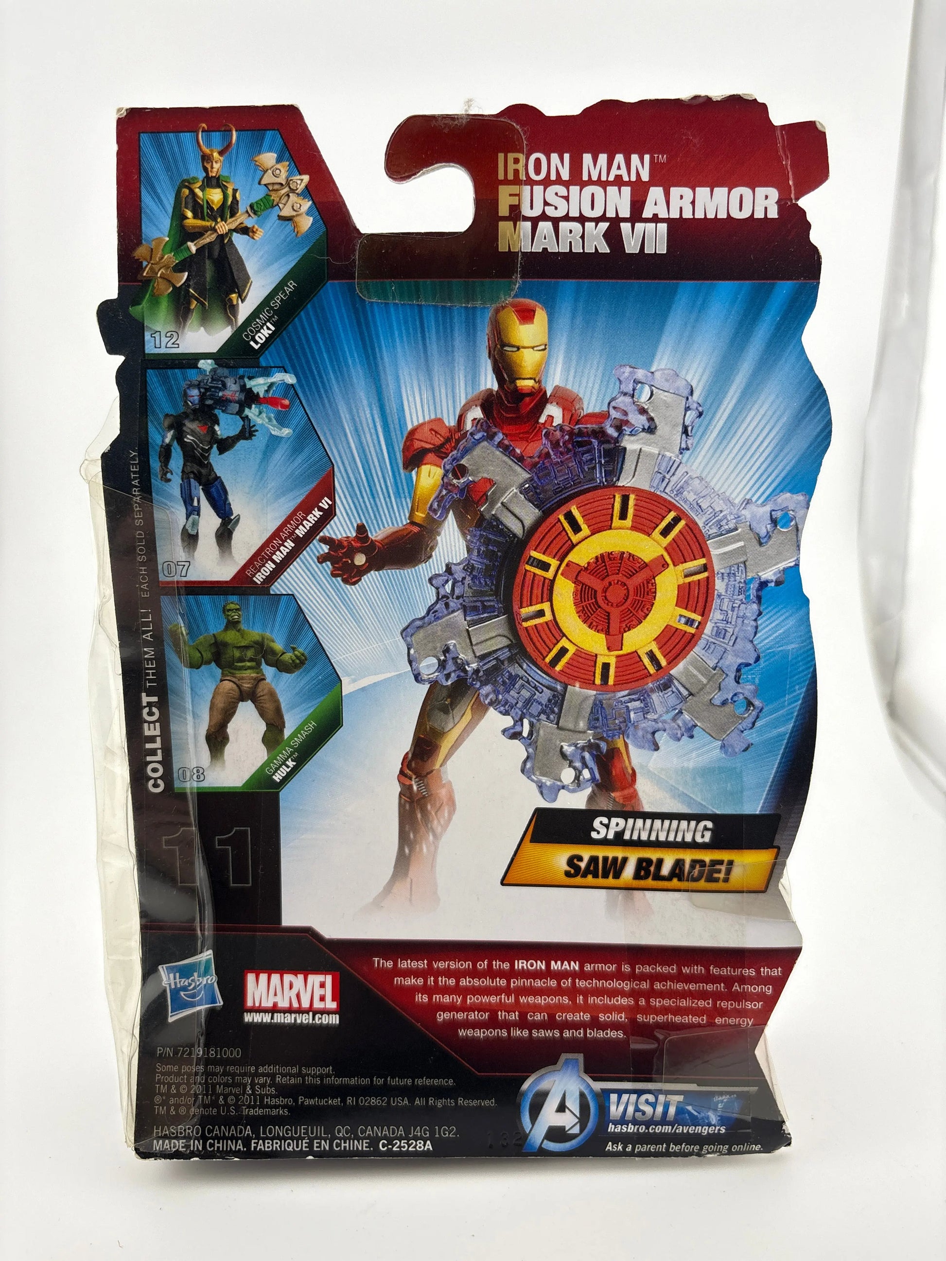 2011 Hasbro Marvel The Avengers Iron Man Fusion Armor Mark VII Action Figure FRENLY BRICKS - Open 7 Days