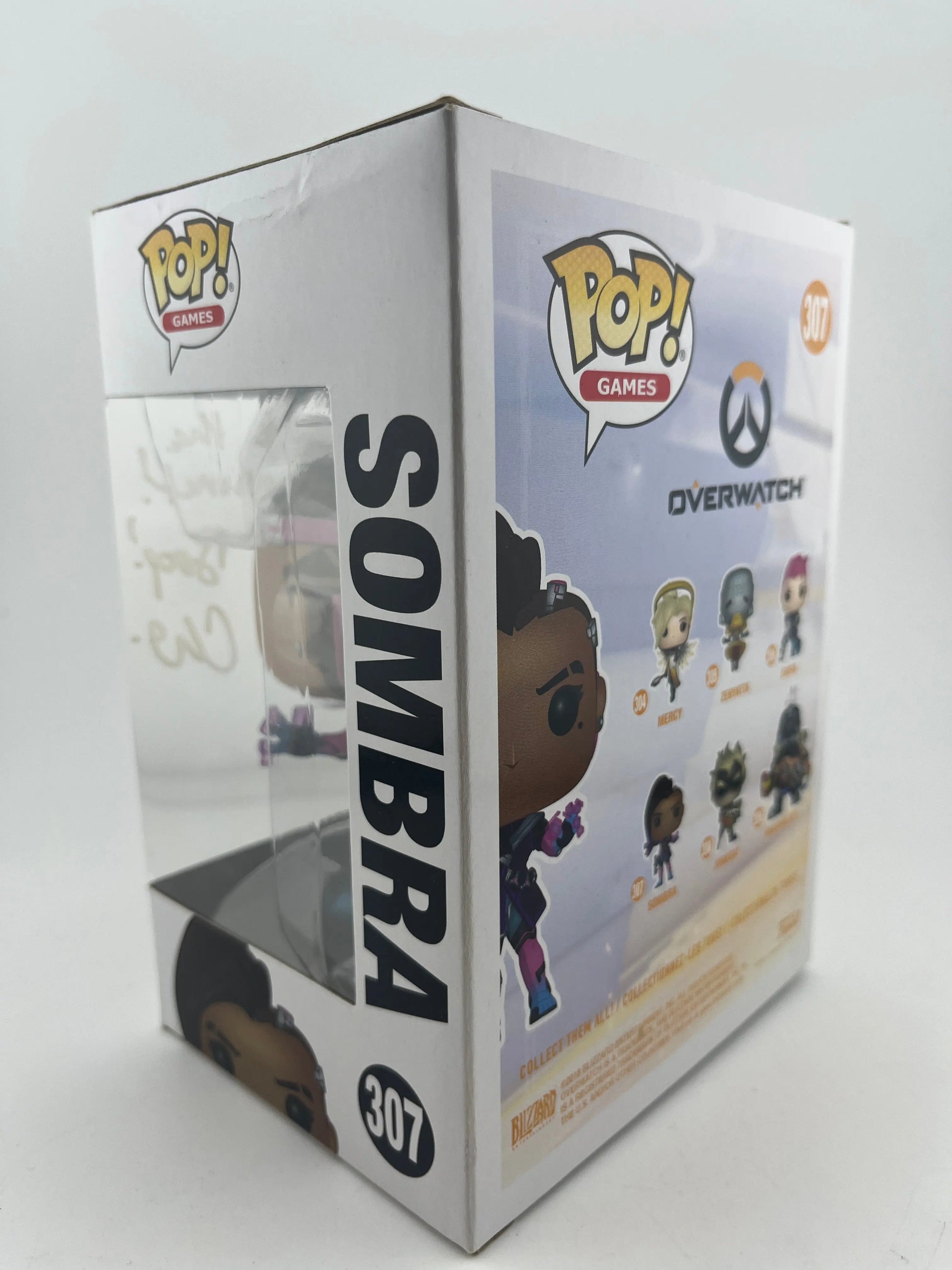 Funko POP! Games Overwatch Sombra #307 Signed Autograph Carolina Ravassa NO COA FRENLY BRICKS - Open 7 Days
