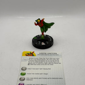HeroClix DC Comics - Green Lantern #011 Loose Figure with Card FRENLY BRICKS - Open 7 Days