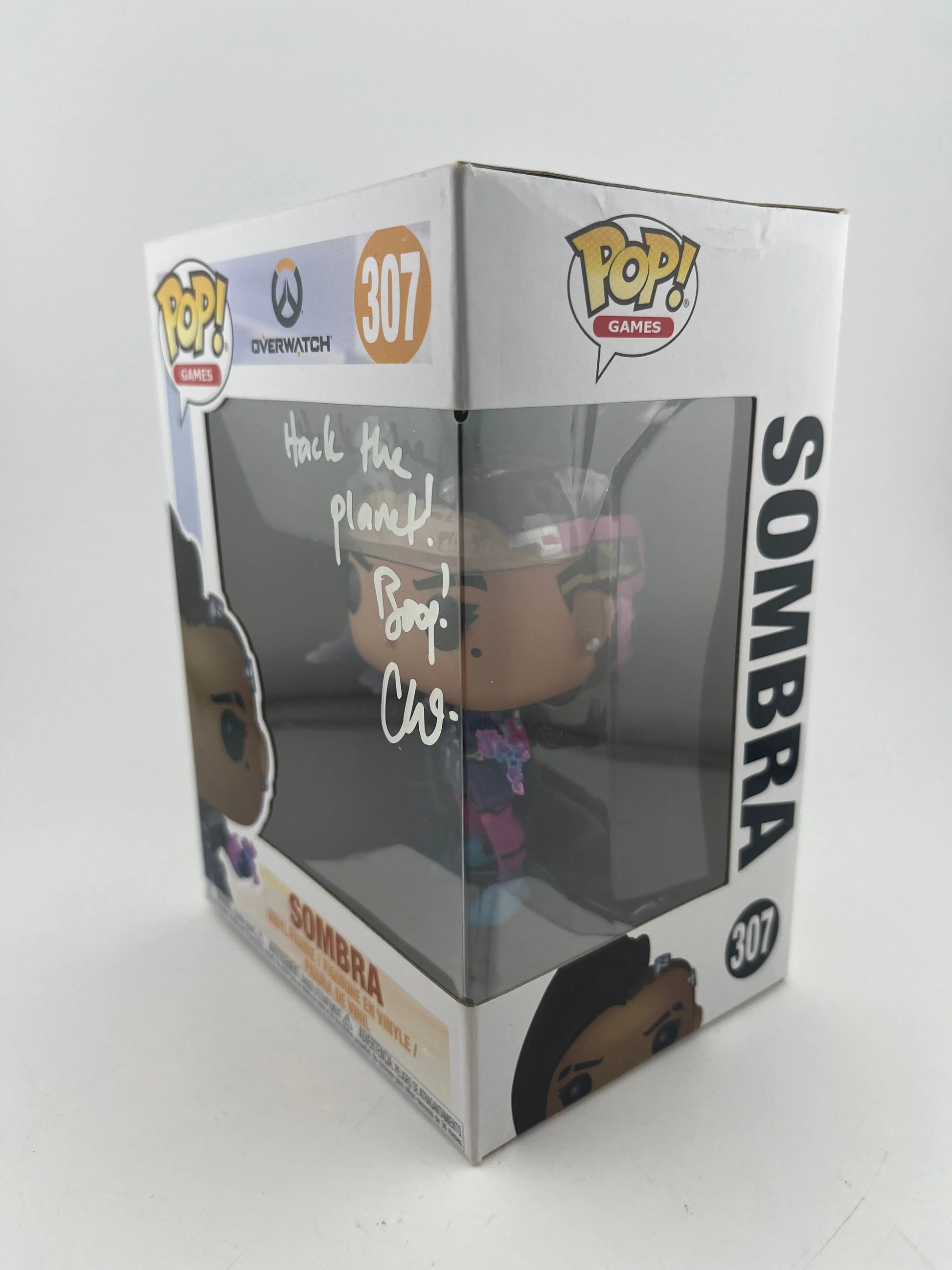 Funko POP! Games Overwatch Sombra #307 Signed Autograph Carolina Ravassa NO COA FRENLY BRICKS - Open 7 Days