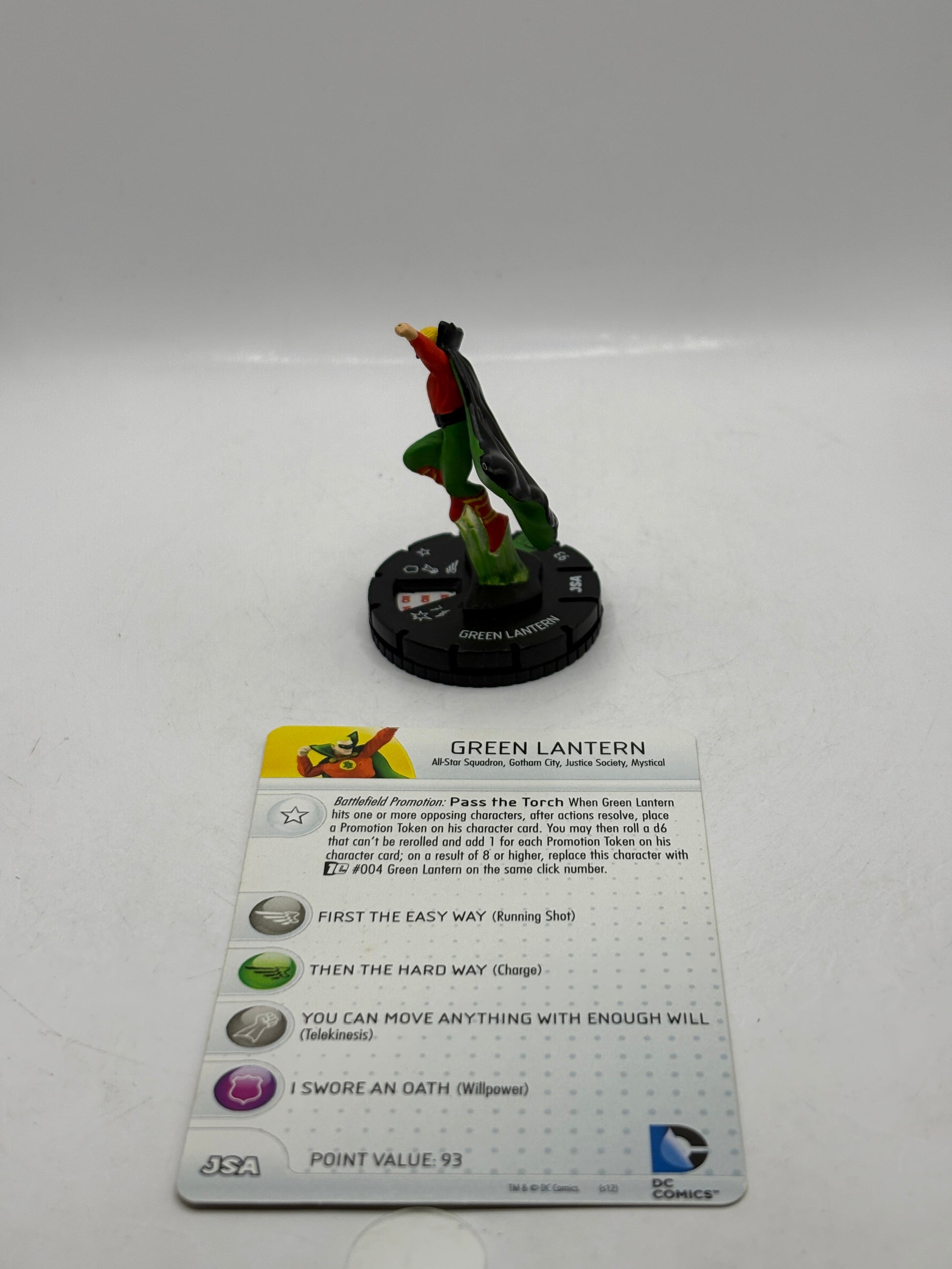 HeroClix DC Comics - Green Lantern #011 Loose Figure with Card FRENLY BRICKS - Open 7 Days