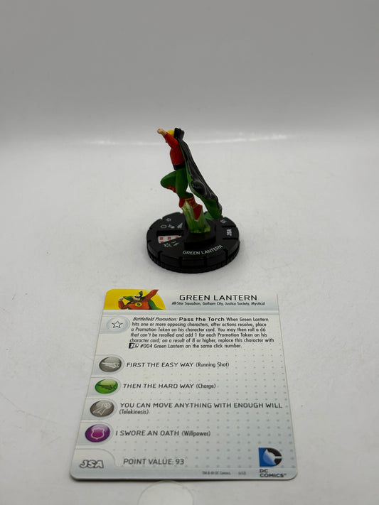 HeroClix DC Comics - Green Lantern #011 Loose Figure with Card FRENLY BRICKS - Open 7 Days