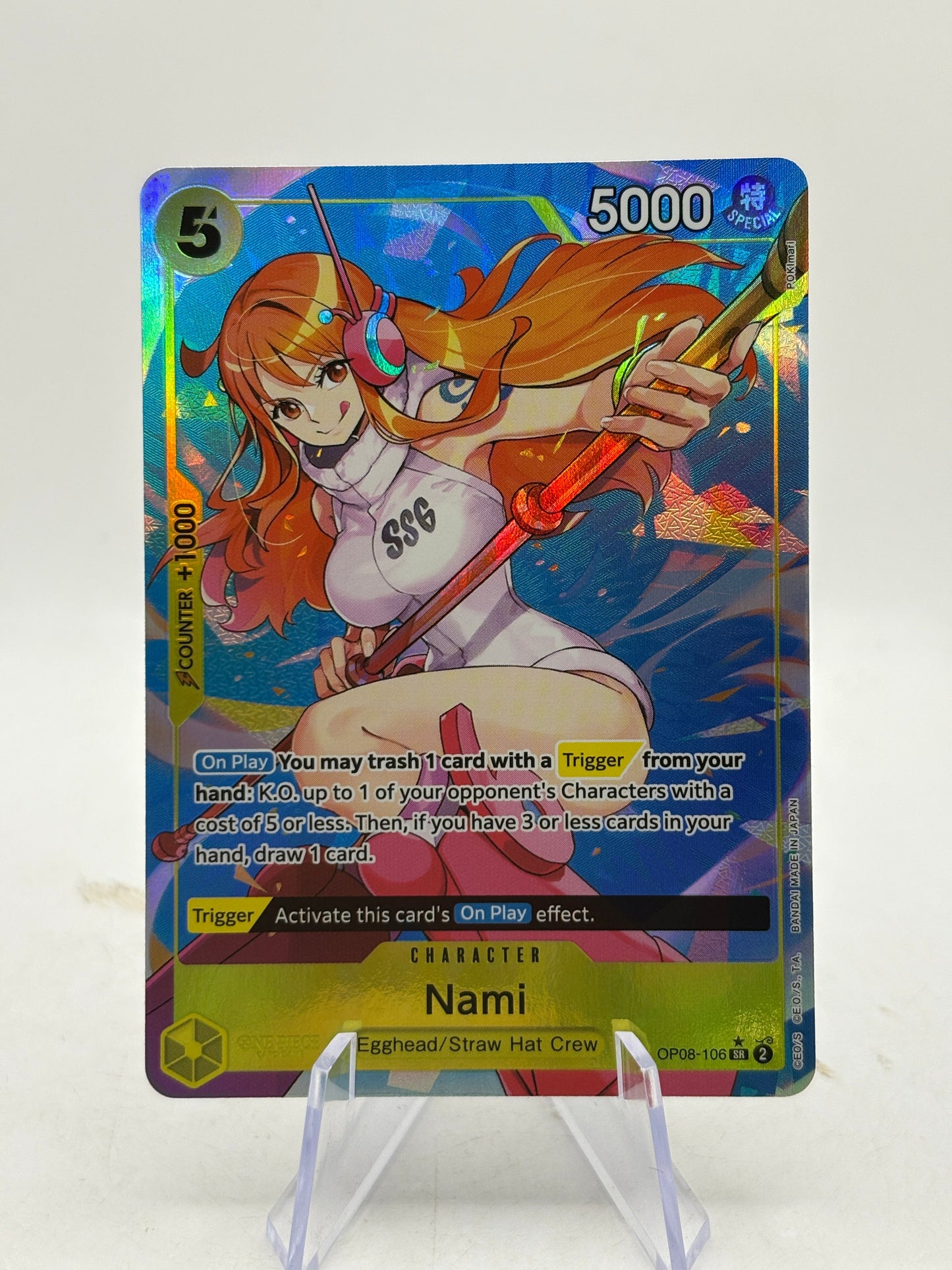 Nami OP08-106 SR  Alt Art  English One Piece Two Legends NM FRENLY BRICKS - Open 7 Days