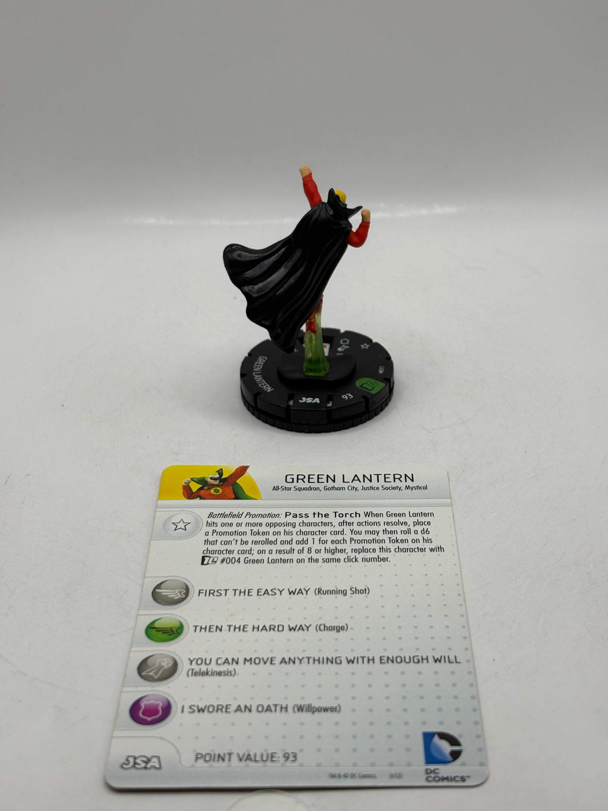 HeroClix DC Comics - Green Lantern #011 Loose Figure with Card FRENLY BRICKS - Open 7 Days
