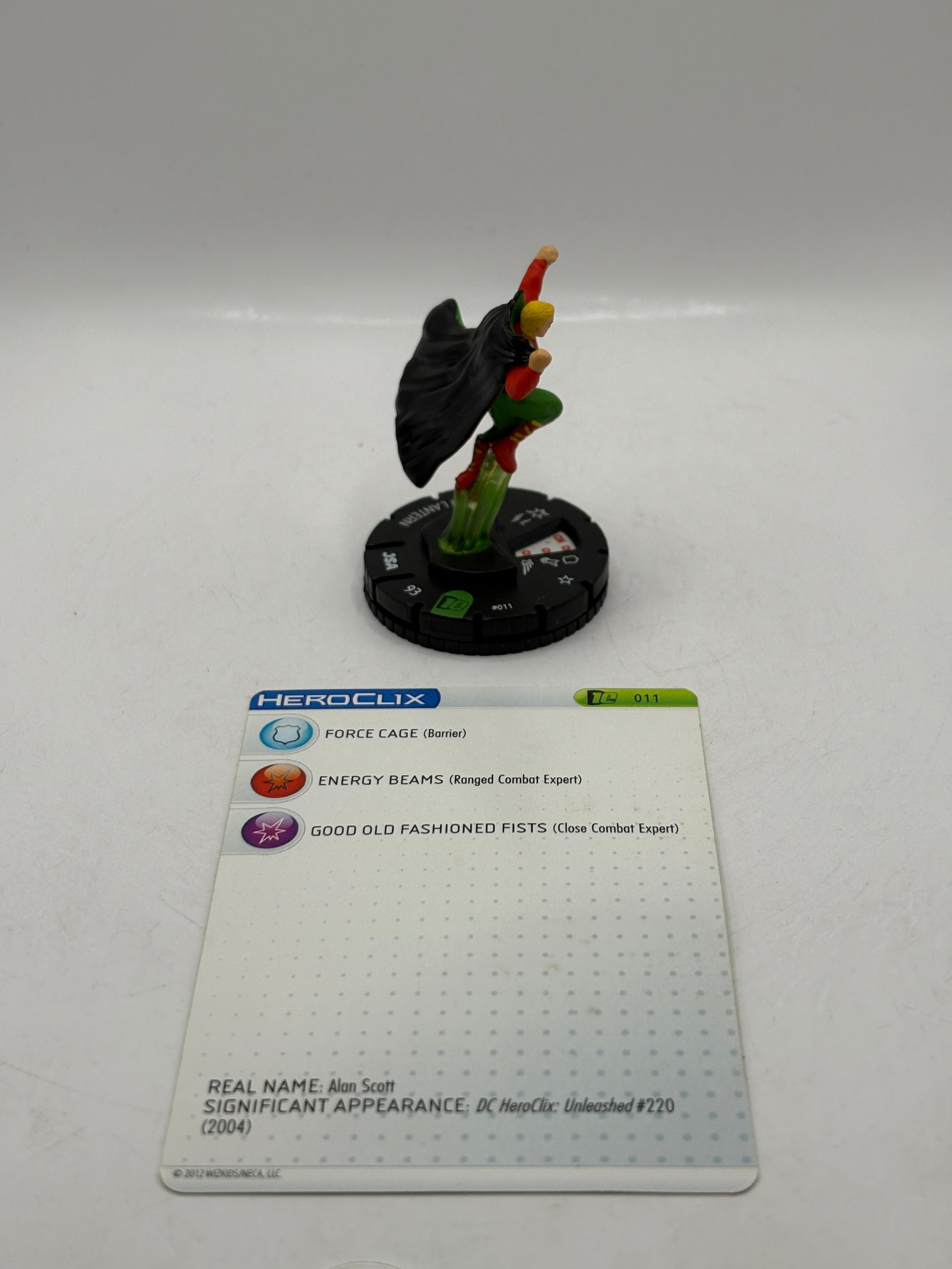 HeroClix DC Comics - Green Lantern #011 Loose Figure with Card FRENLY BRICKS - Open 7 Days