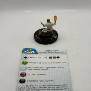 HeroClix Marvel Iron Fist #007 Loose Figure with Card FRENLY BRICKS - Open 7 Days