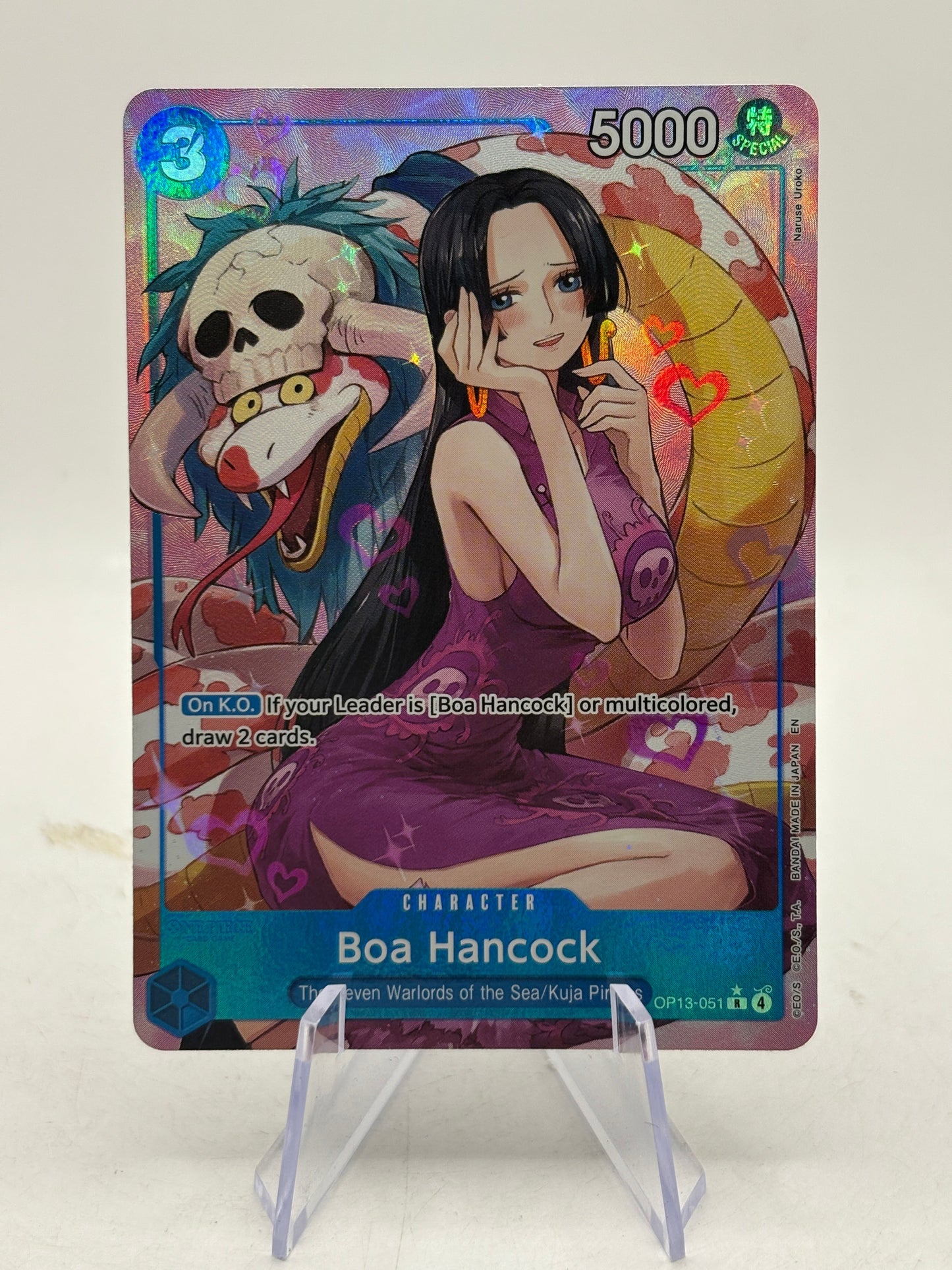 One Piece TCG Boa Hancock OP13-051 Alt Art English NM FRENLY BRICKS - Open 7 Days