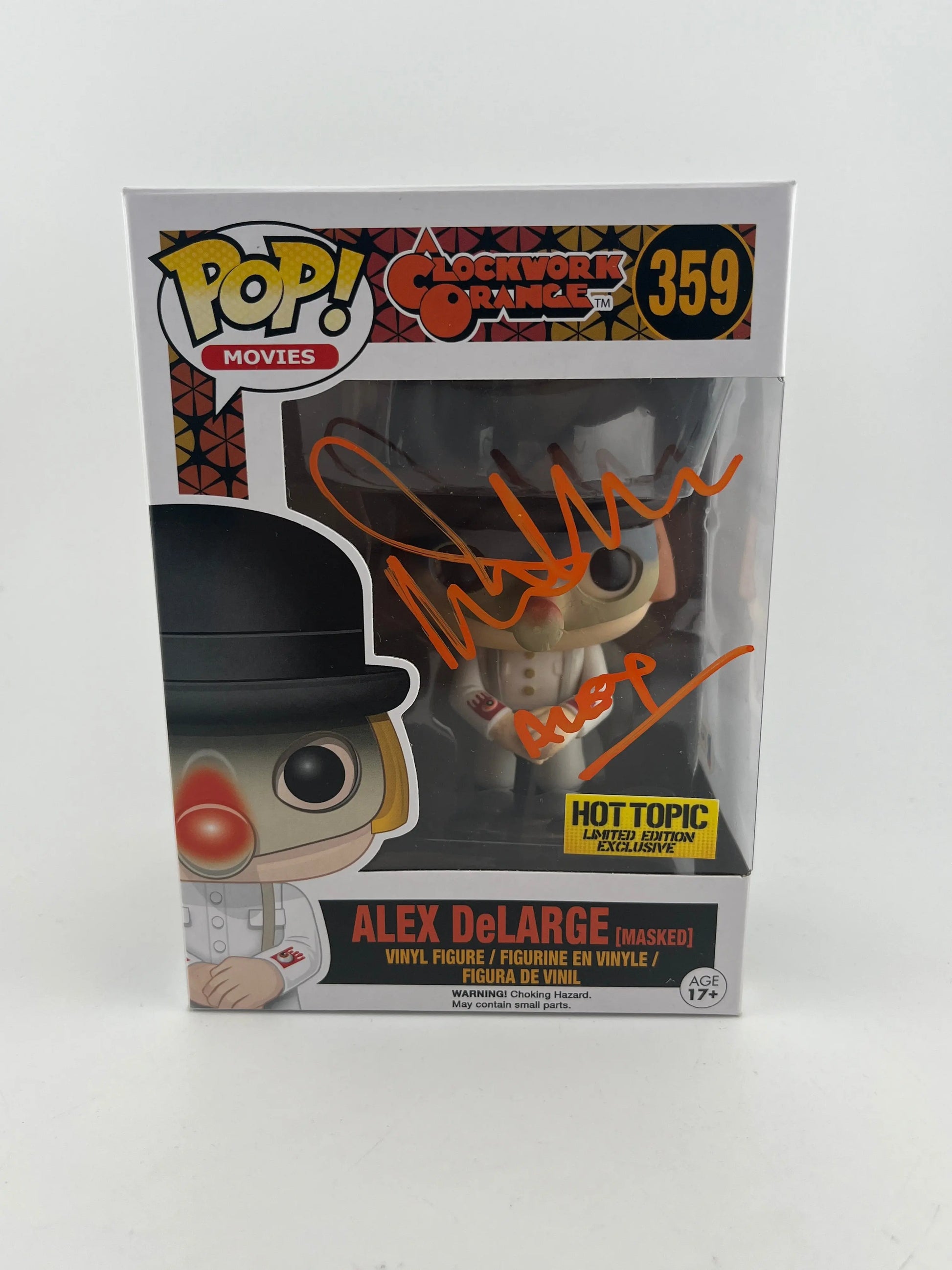 Funko POP Movie A Clockwork Orange Alex DeLarge #359 Autographed Malcom McDowell FRENLY BRICKS - Open 7 Days