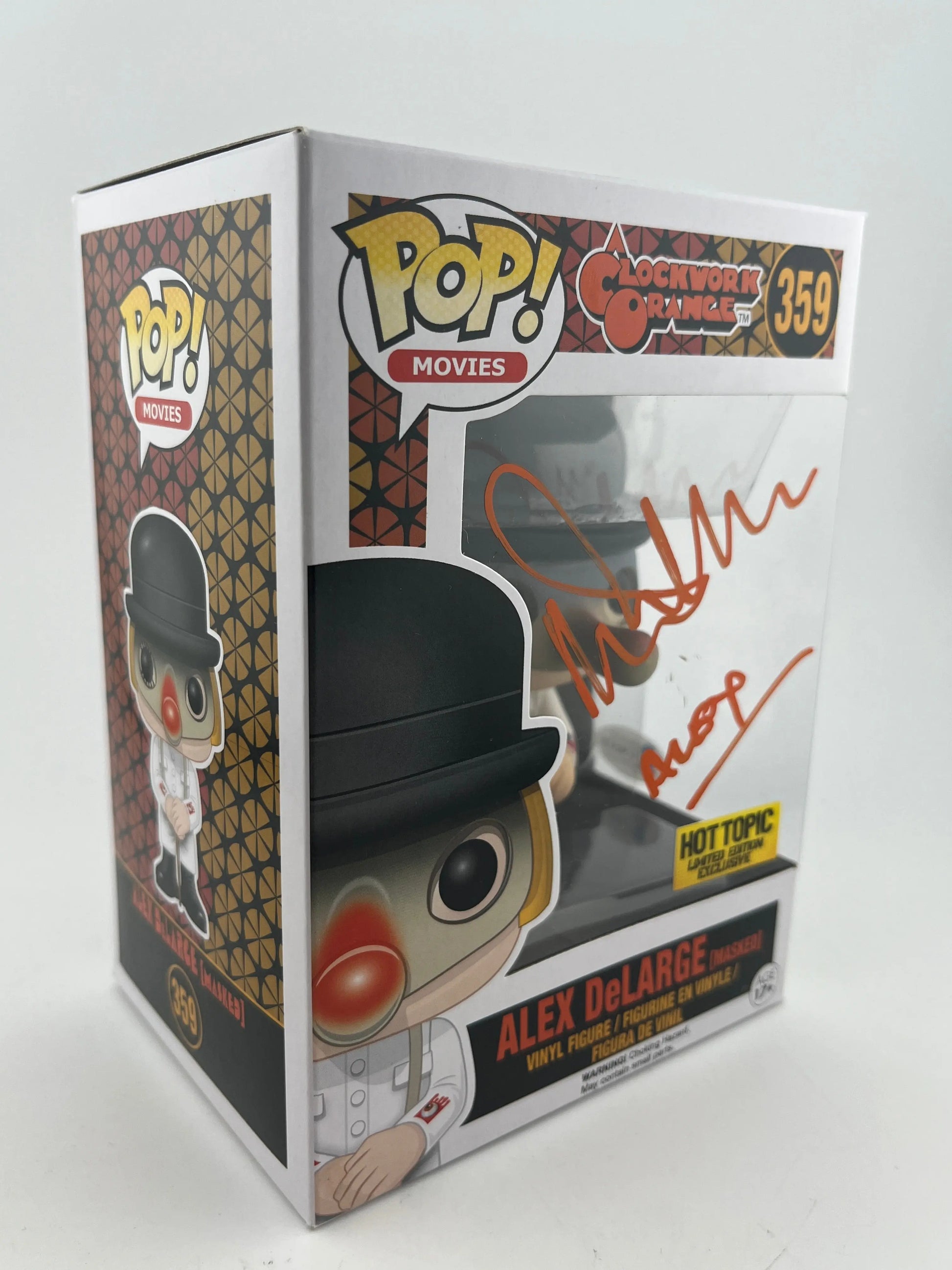 Funko POP Movie A Clockwork Orange Alex DeLarge #359 Autographed Malcom McDowell FRENLY BRICKS - Open 7 Days