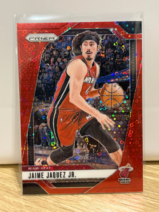 2024-25 Panini Prizm #138 Jaime Jaquez Jr. Prizms Fast Break Red #/100 FRENLY BRICKS - Open 7 Days
